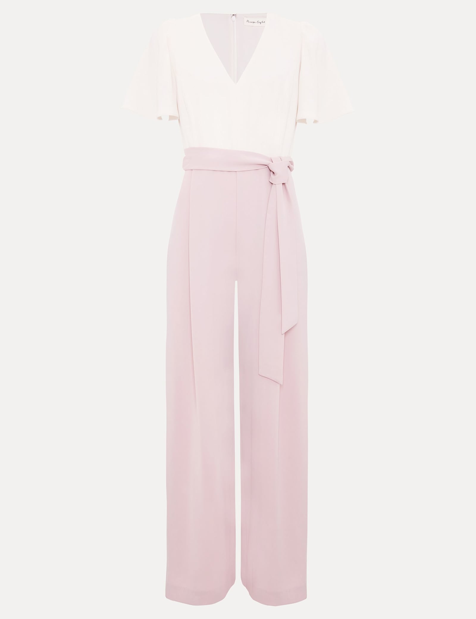 Belted Short Sleeve Jumpsuit - image 1