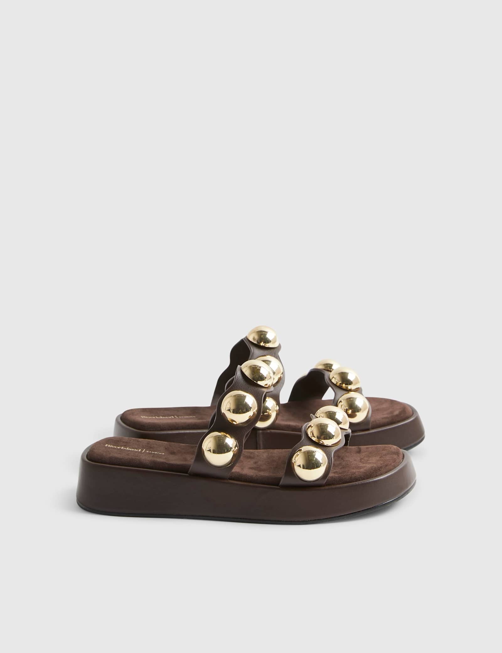 Studded Flatform Sandals - image 2