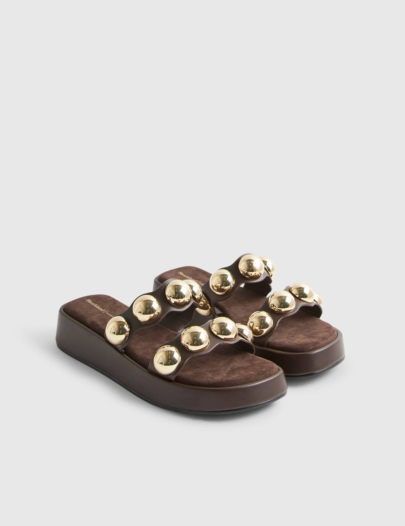Studded Flatform Sandals - image 4