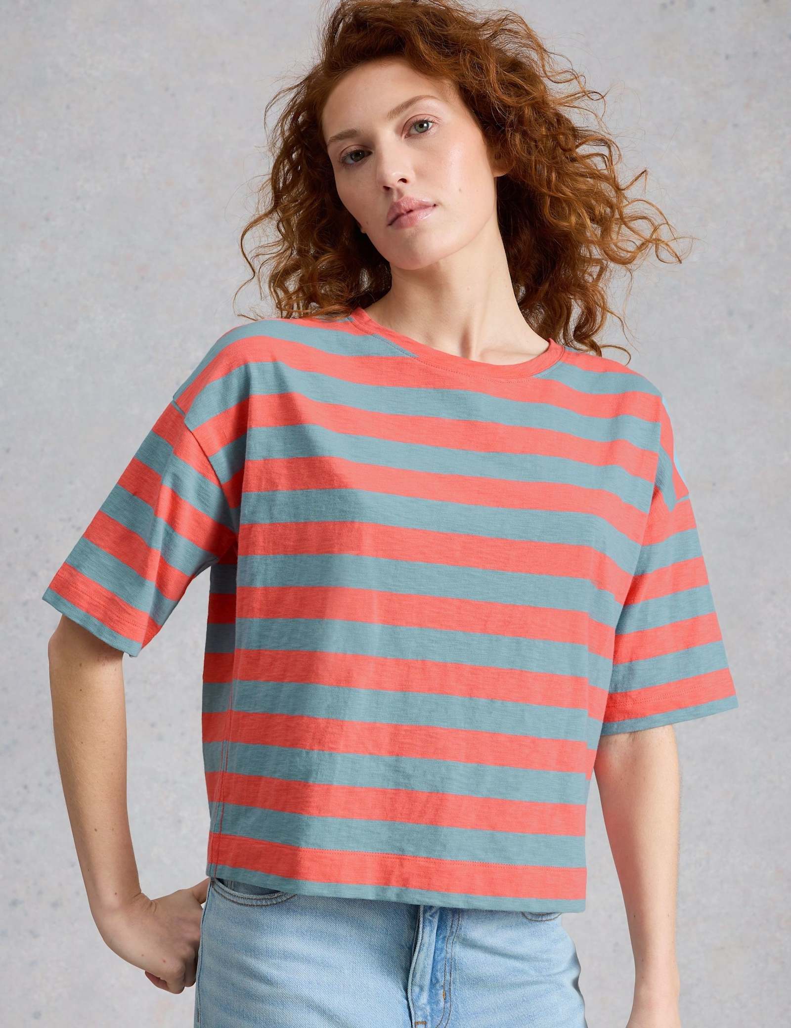 Pure Cotton Striped T-Shirt - image 4