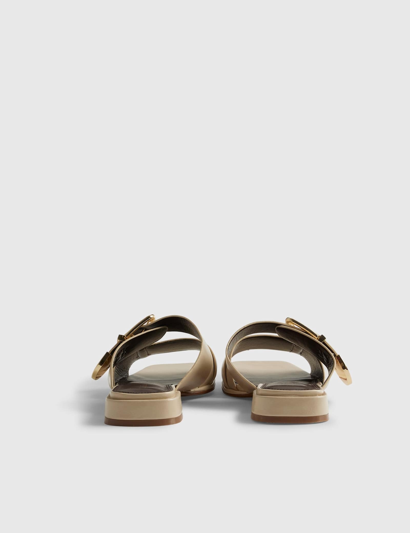 Double Buckle Flat Sandals - image 3