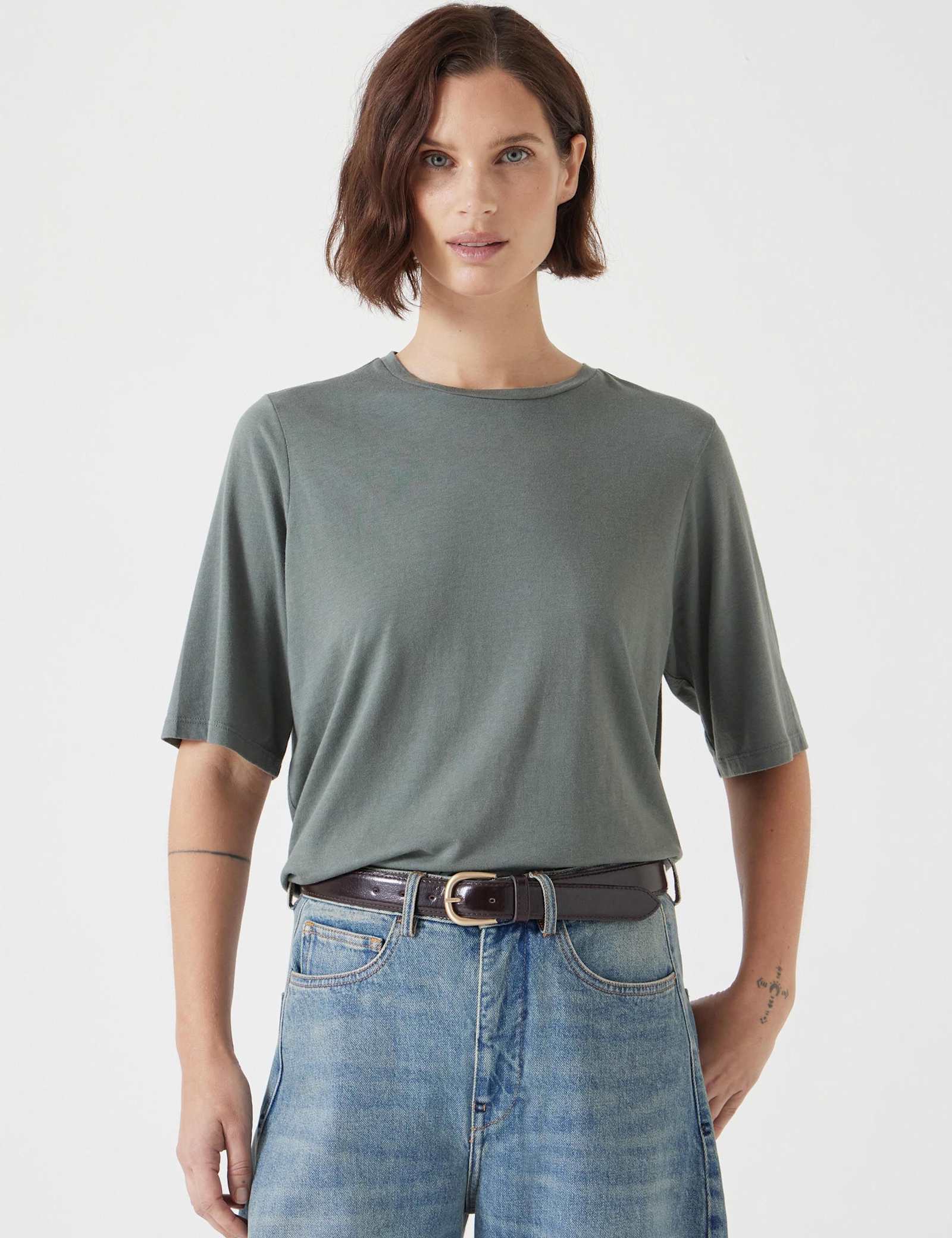 Cotton Rich Crew Neck T-Shirt - image 3