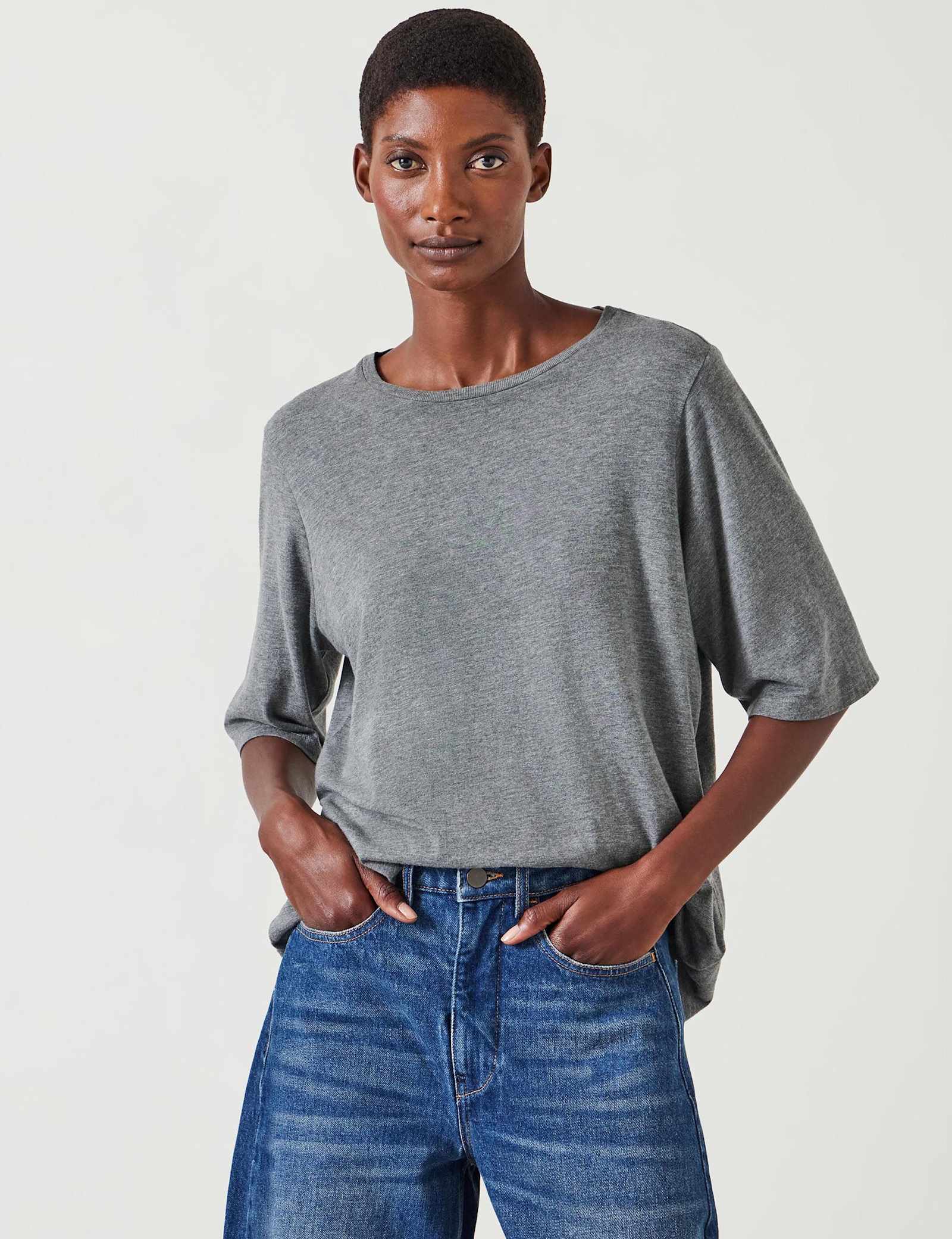 Cotton Rich Crew Neck T-Shirt - image 4