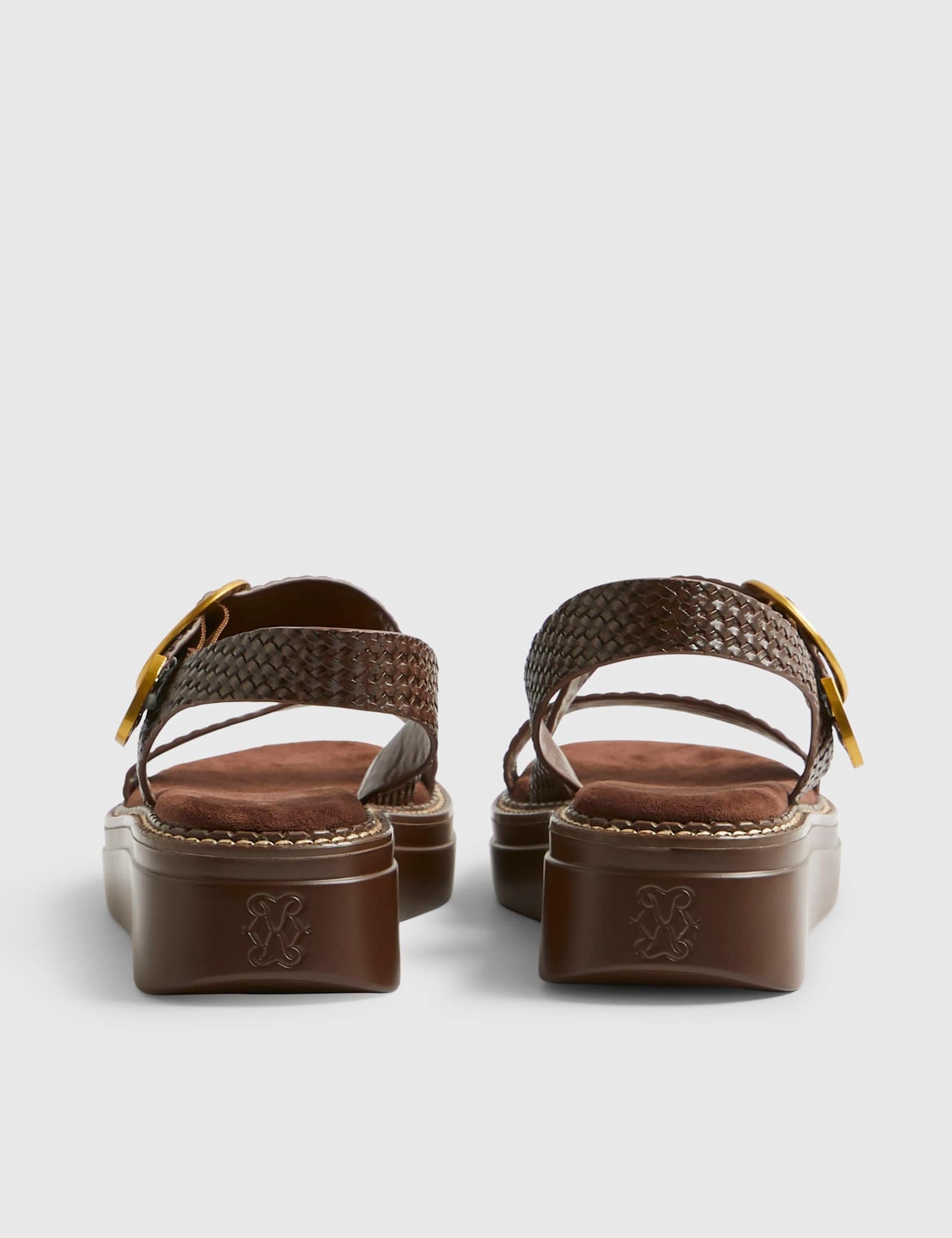 Ring Buckle Slingback Flatform Sandals - image 4