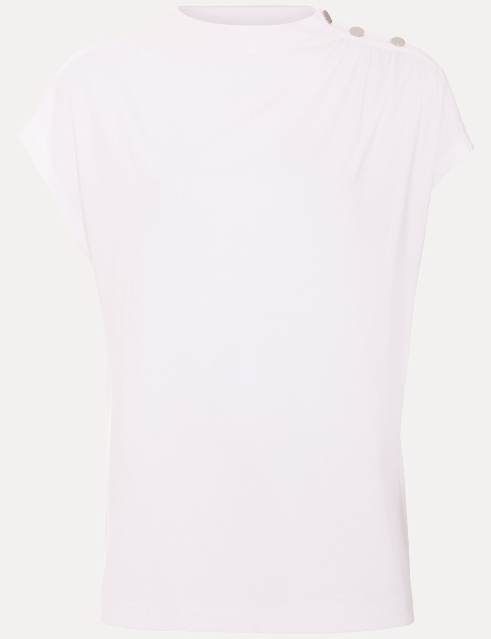 Crew Neck Button Detail Top - image 1