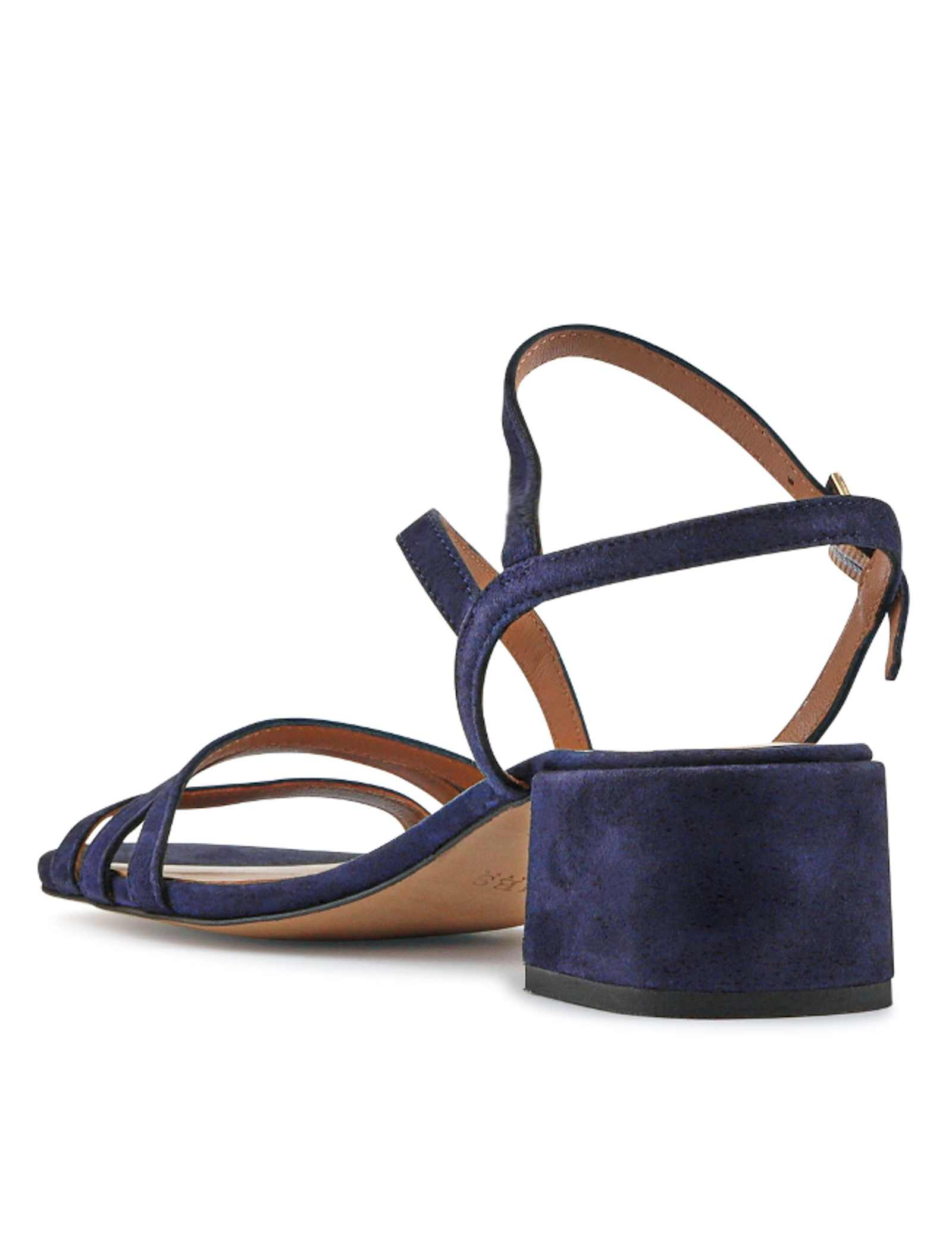 Leather Strappy Block Heel Sandals - image 4