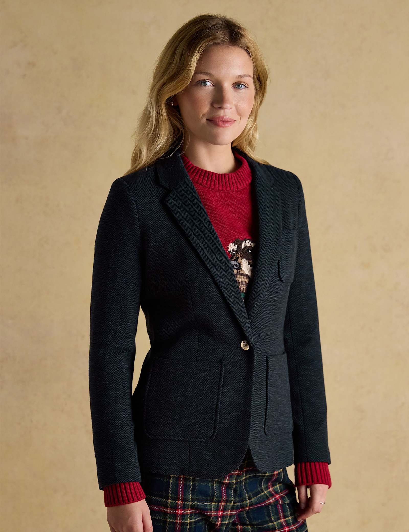Herringbone Blazer - image 3