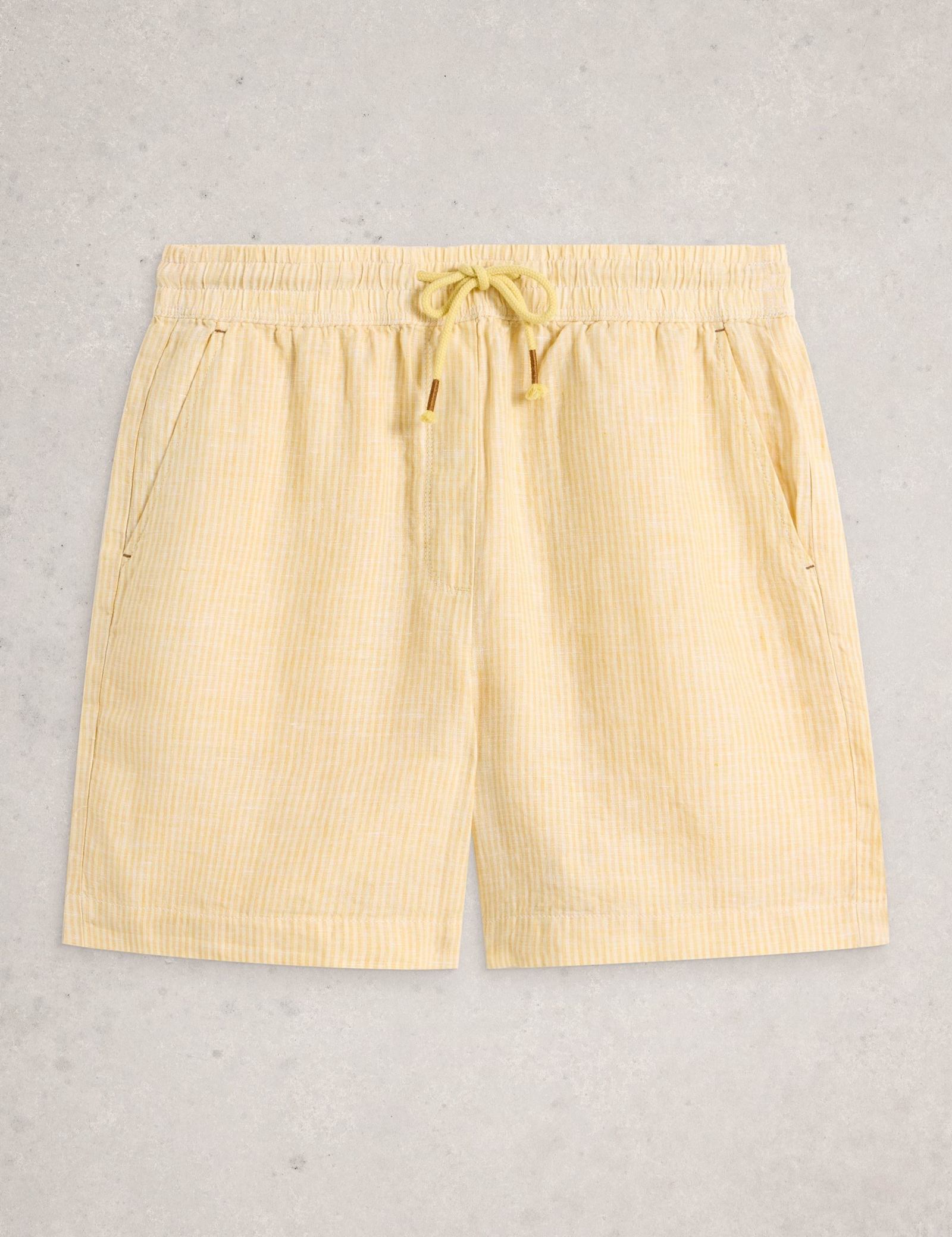 Pure Linen Striped Shorts - image 1