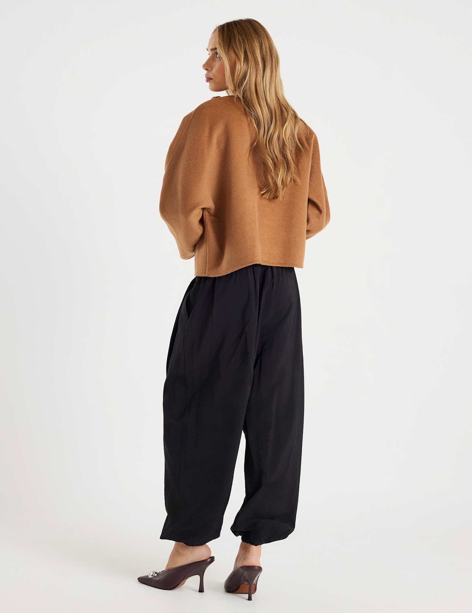 Elasticated Waist Cuffed Balloon Trousers - image 2