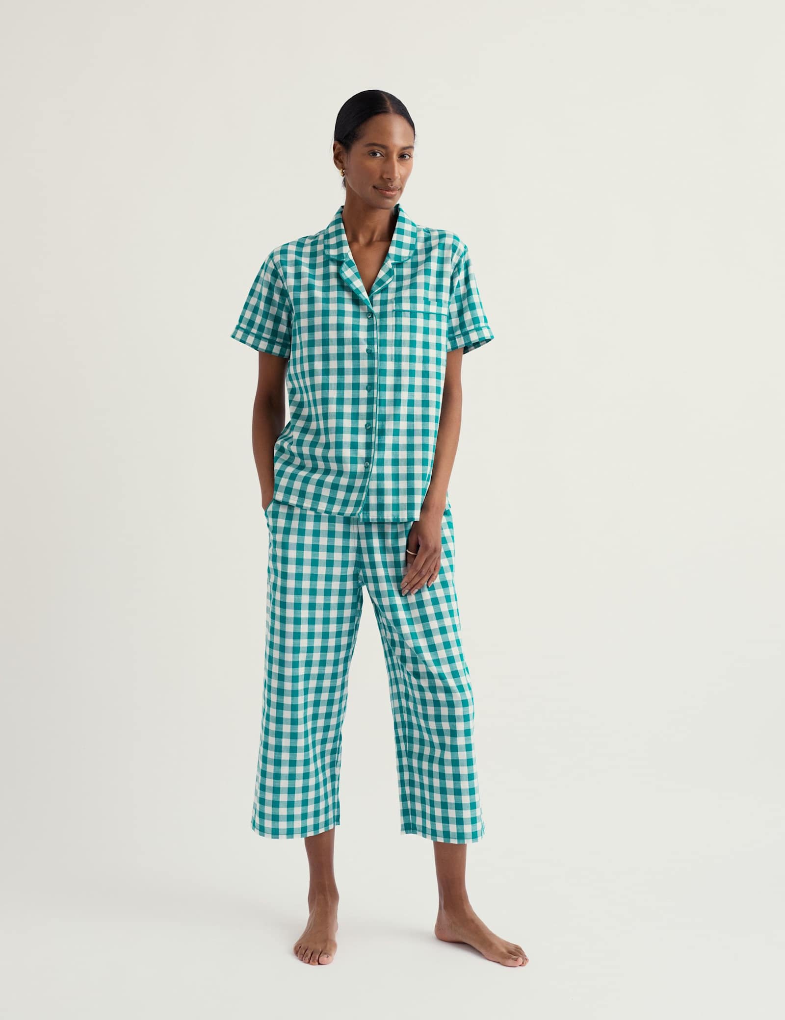 Pure Cotton Checked Pyjama Set - image 2