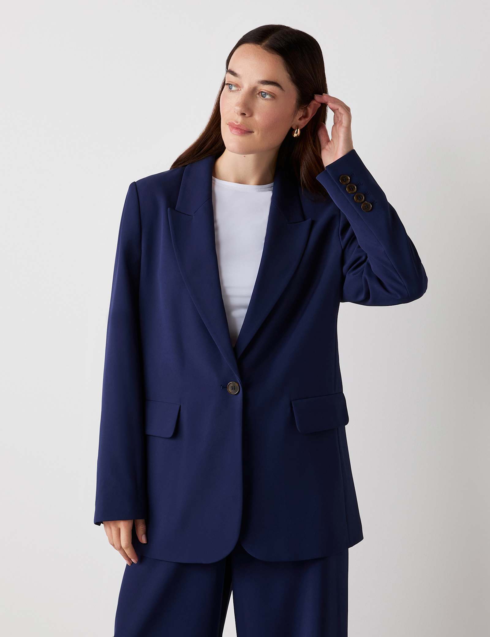 Collared Single Breasted Blazer - image 1