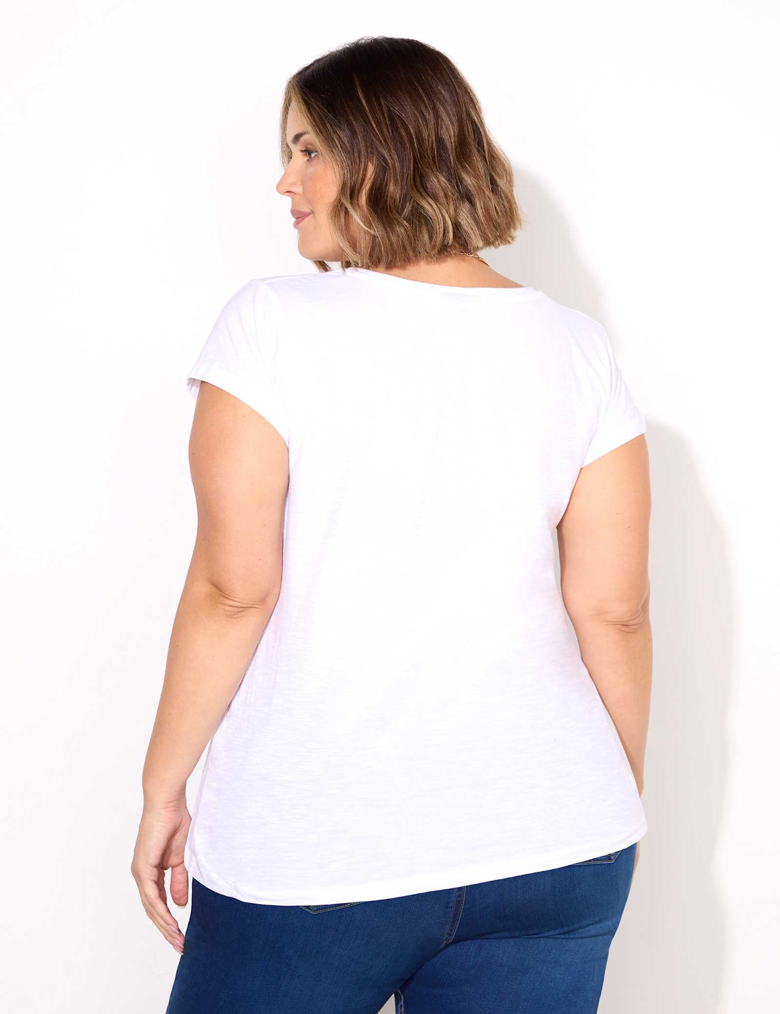 Pure Cotton Scoop Neck T-Shirt - image 2