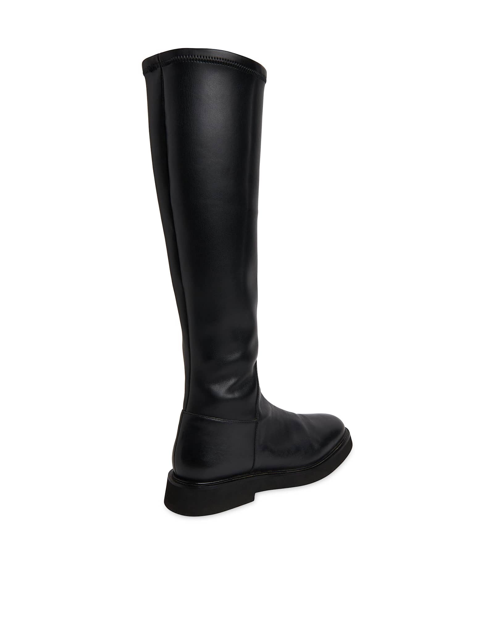 Leather Block Heel Knee High Boots - image 3
