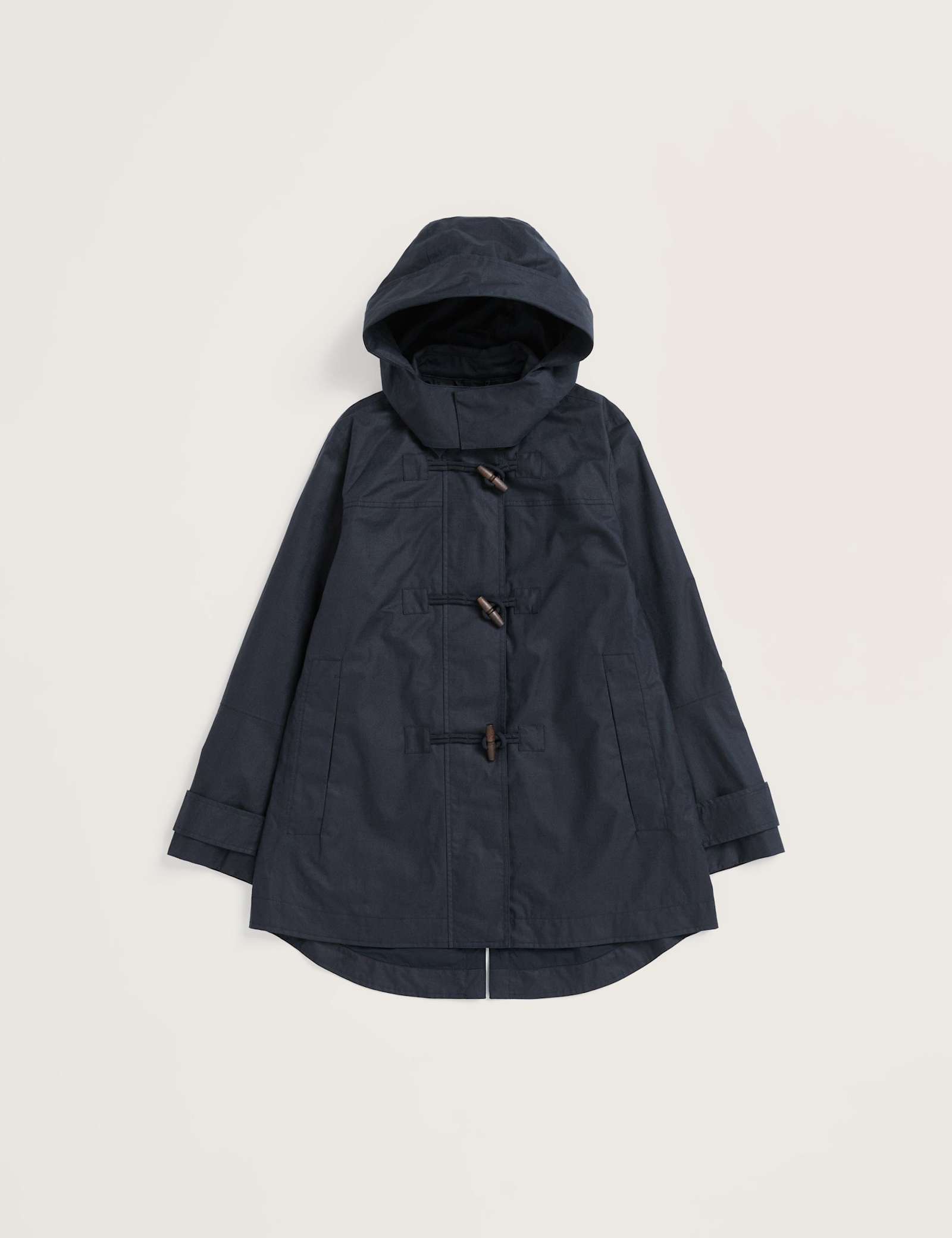 Linen Rich Hooded Duffle Coat - image 1