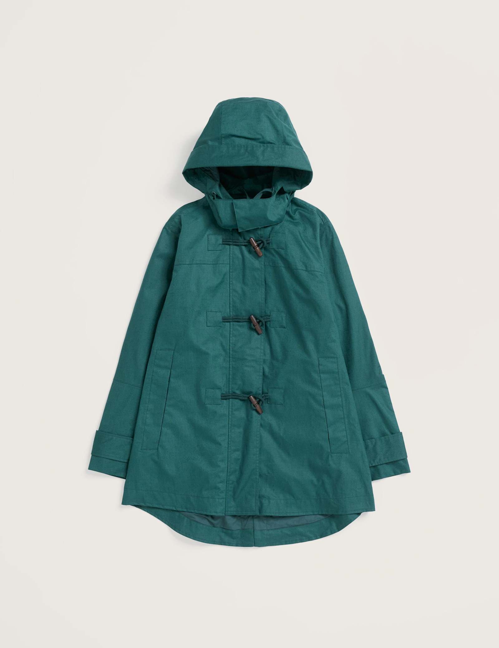 Linen Rich Hooded Duffle Coat - image 3