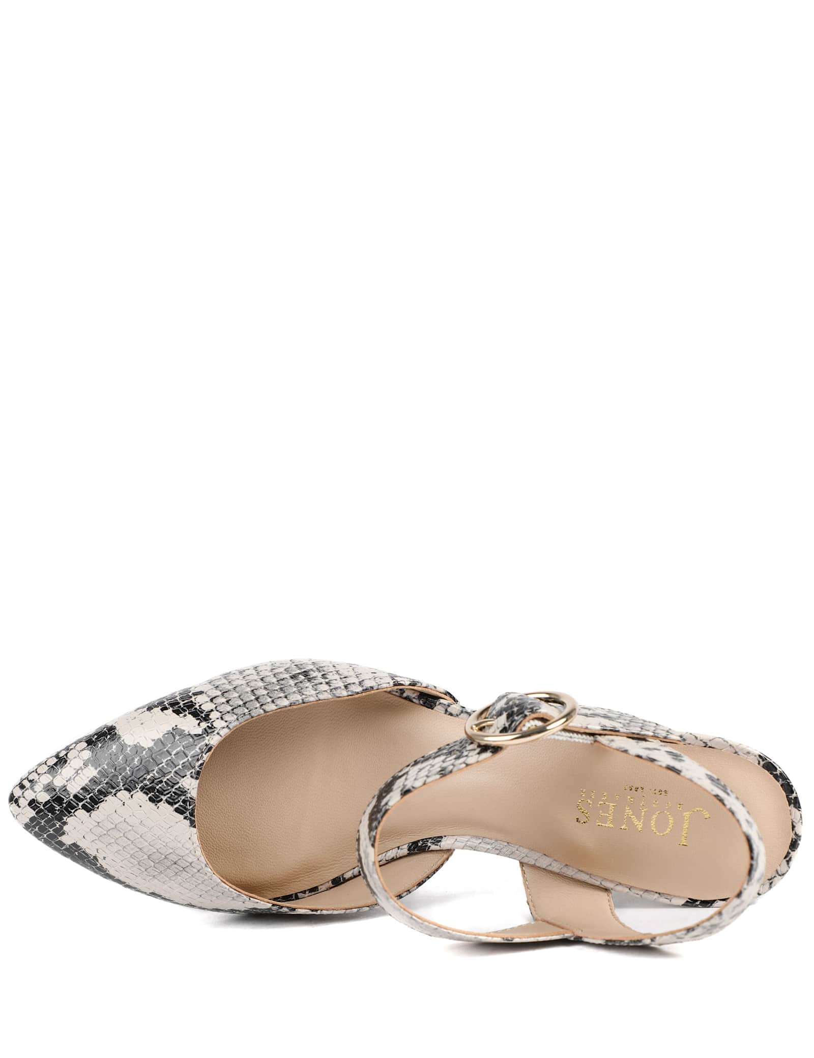 Leather Snake Print Kitten Heel Court Shoes - image 3