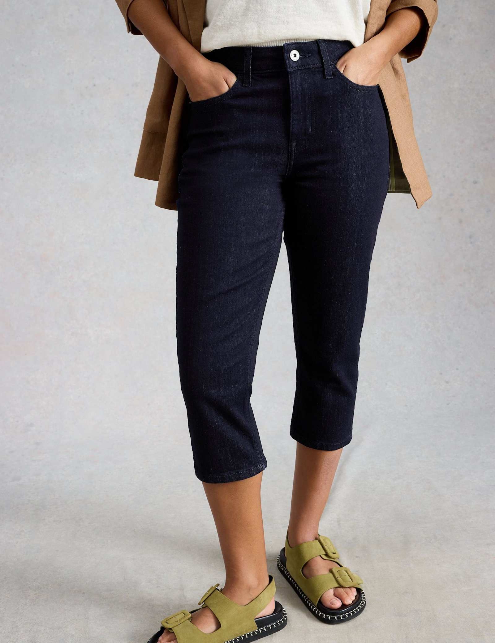 Mid Rise Skinny Cropped Jeans - image 4