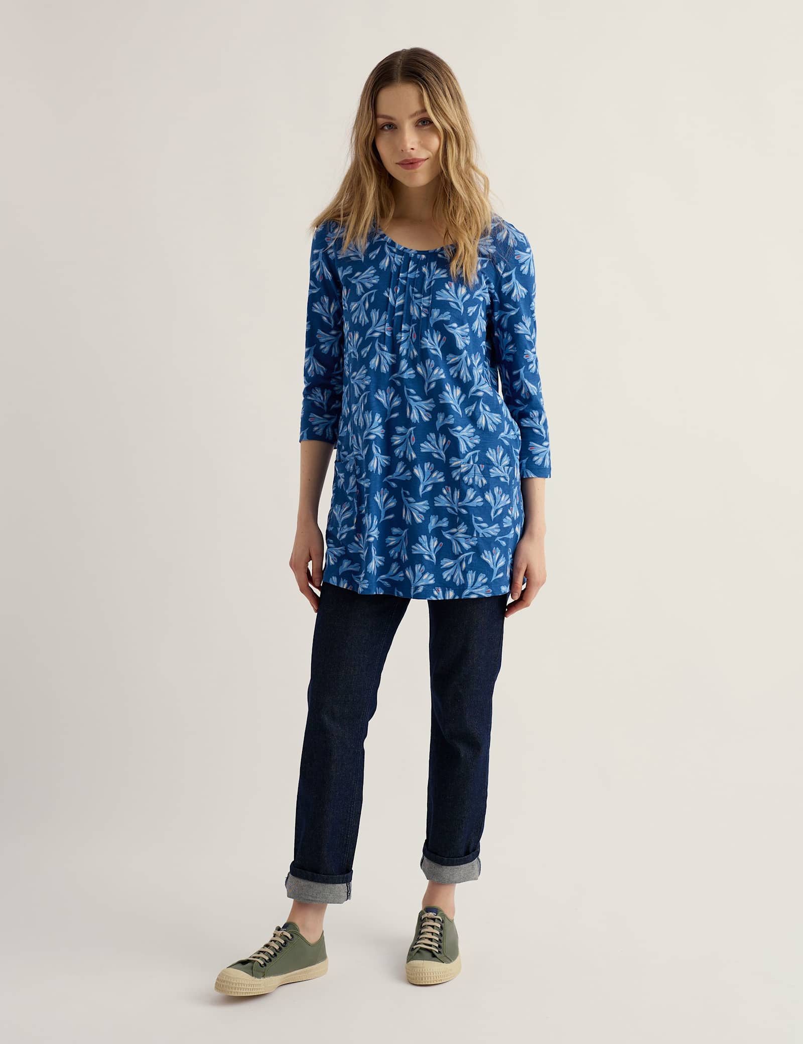 Pure Cotton Floral Tunic - image 2