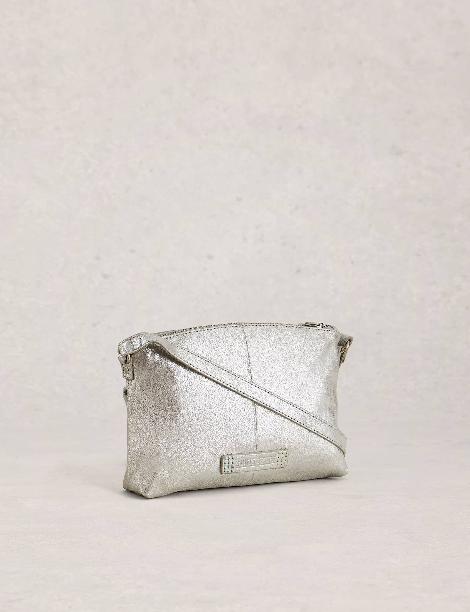 Leather Metallic Mini Cross Body Bag - image 2