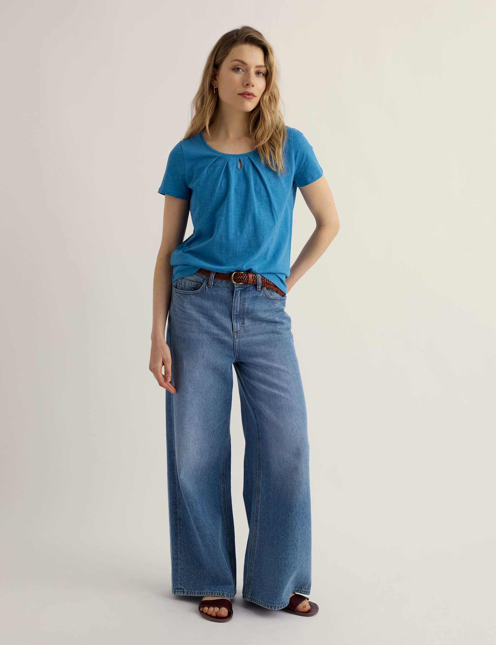 Pure Cotton Scoop Neck Relaxed T-Shirt - image 5