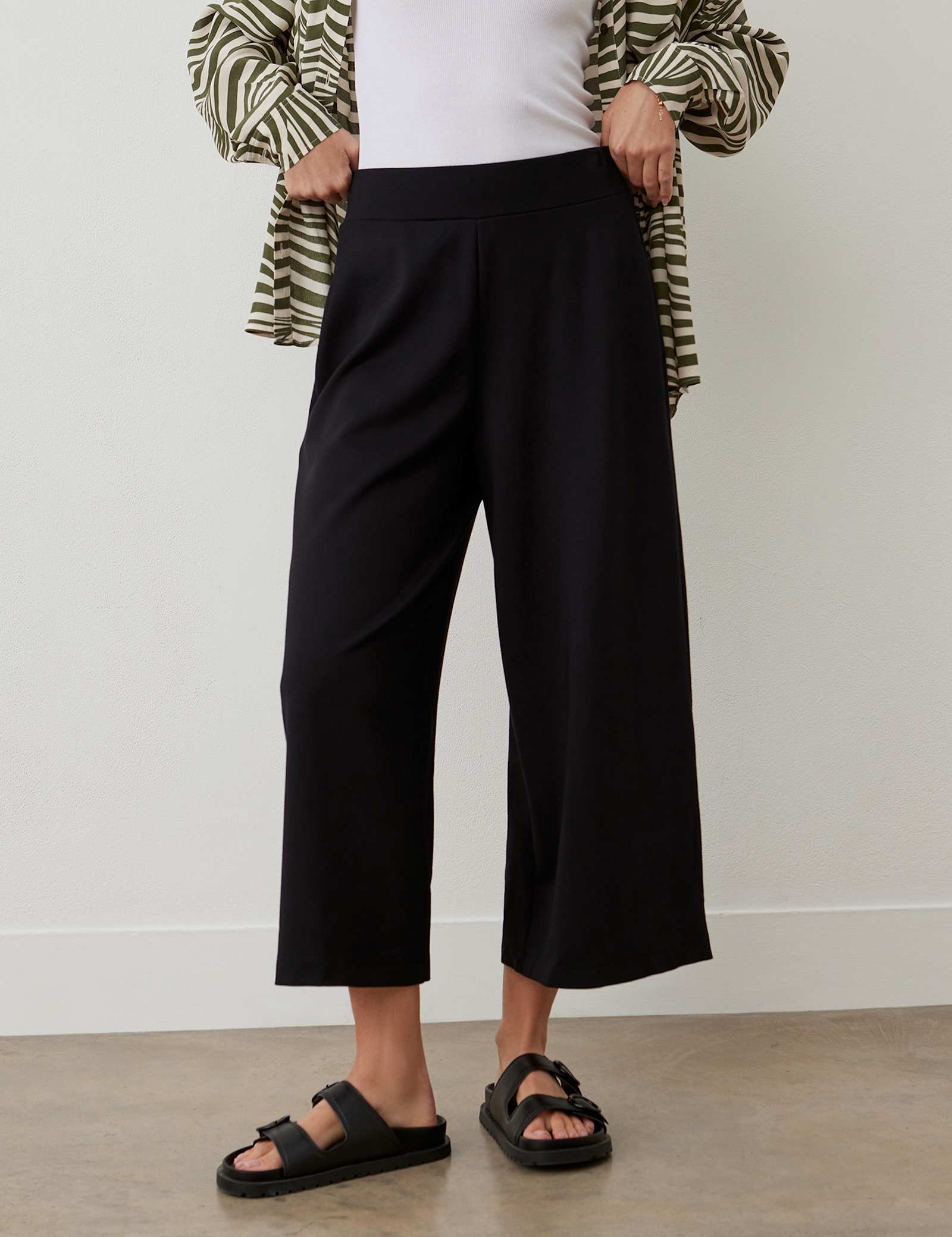 Miribel Ponte Jersey Wide Leg Trouser - image 4