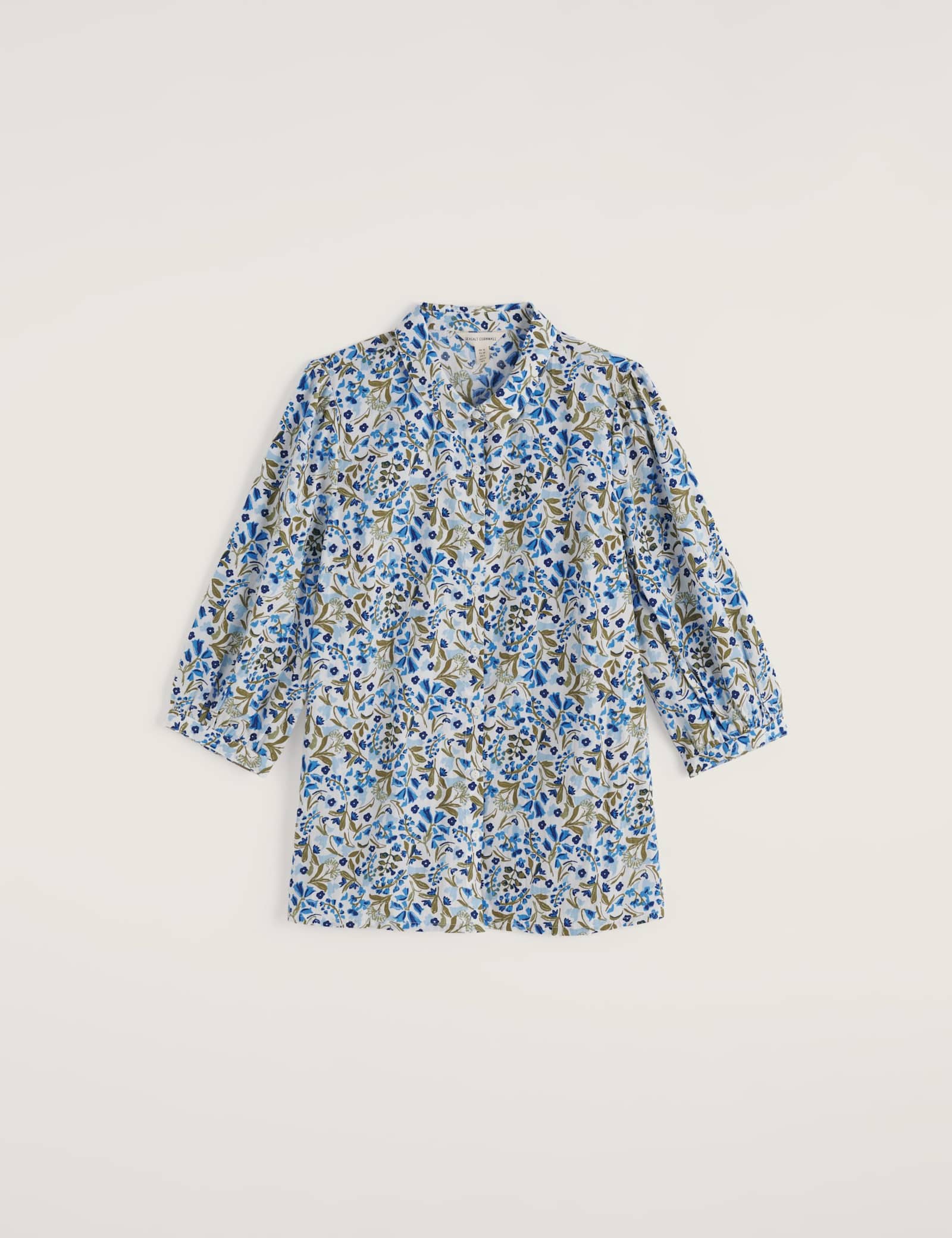 Pure Cotton Floral Collared Blouse - image 1