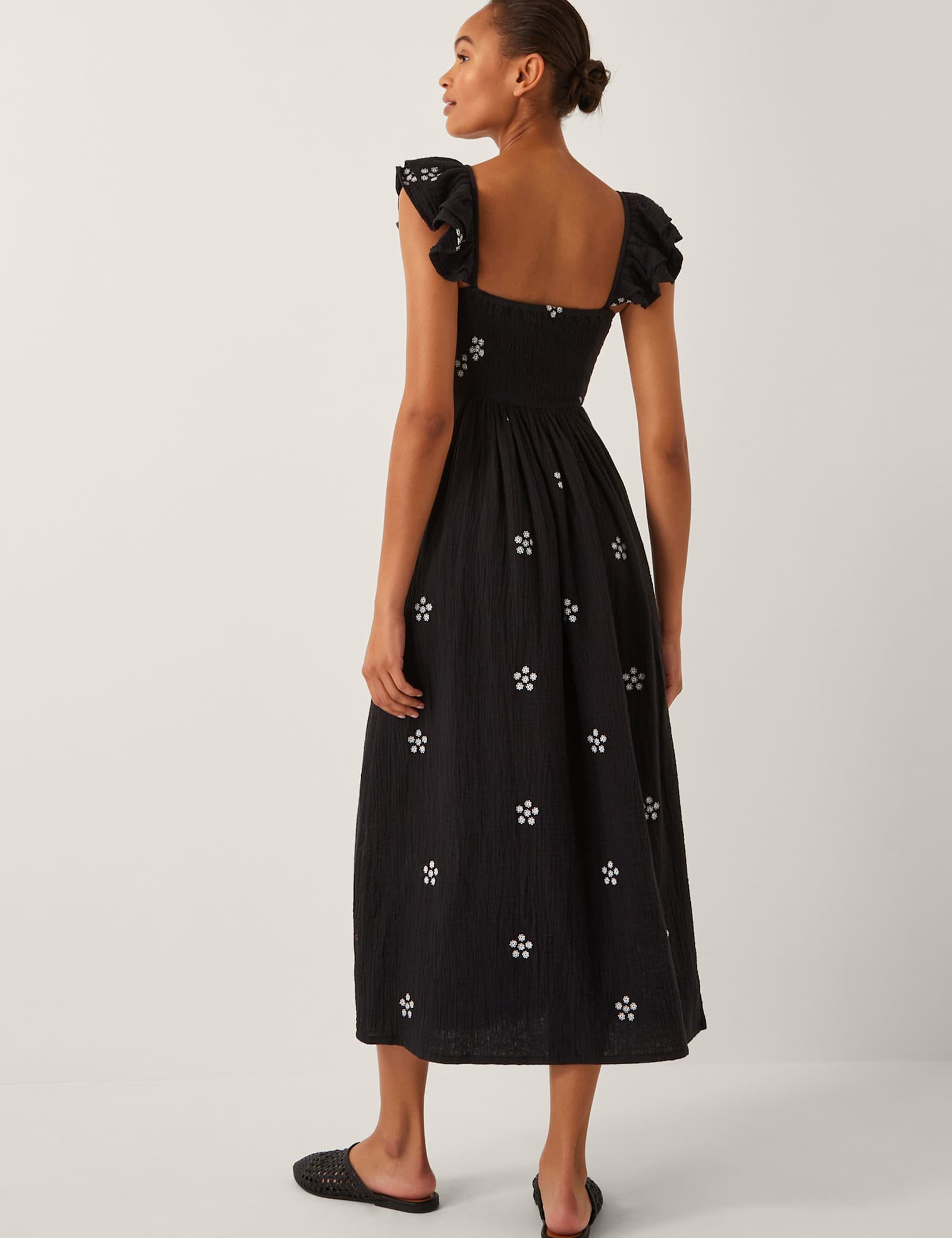 Pure Cotton Floral Skater Dress - image 3