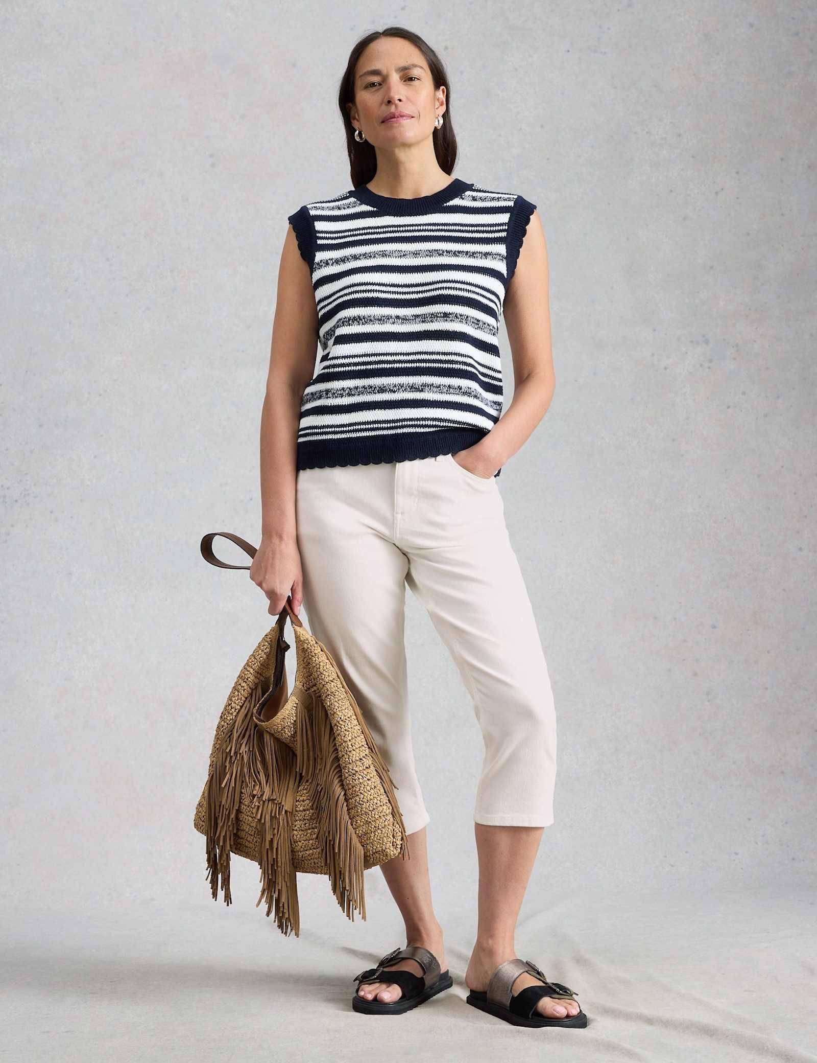 Mid Rise Skinny Cropped Jeans - image 2