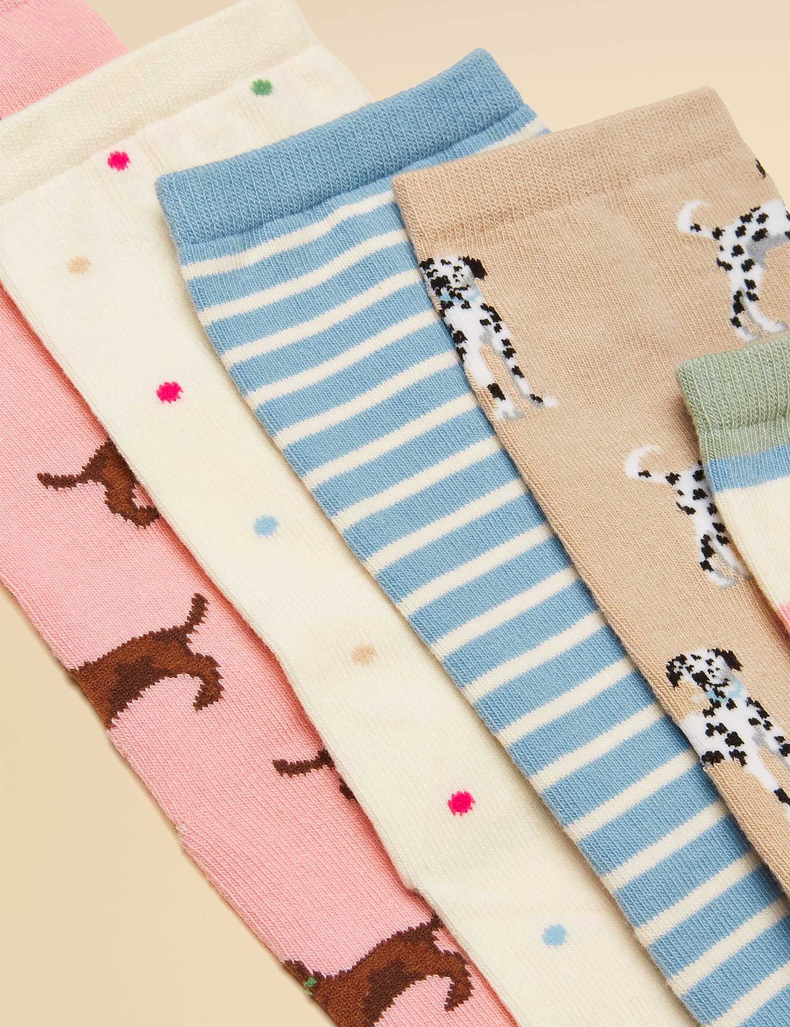 5 Pack Cotton Rich Dog Ankle Socks - image 3