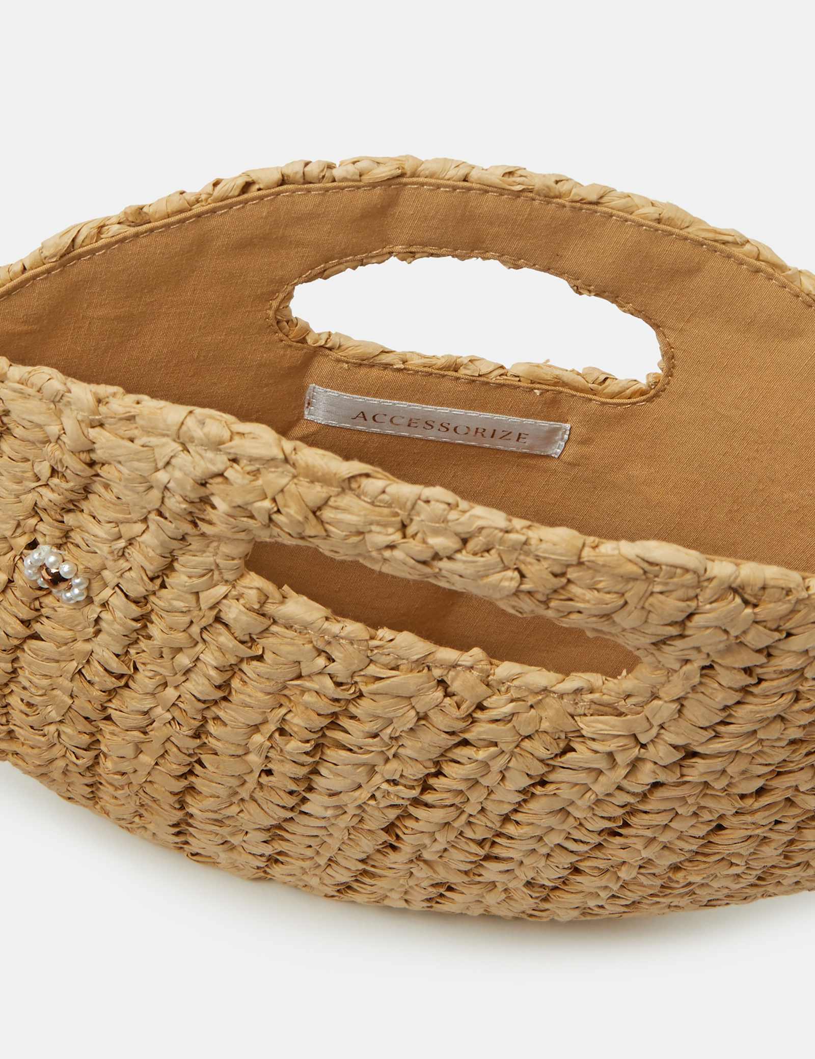 Raffia Fish Clutch Bag - image 4