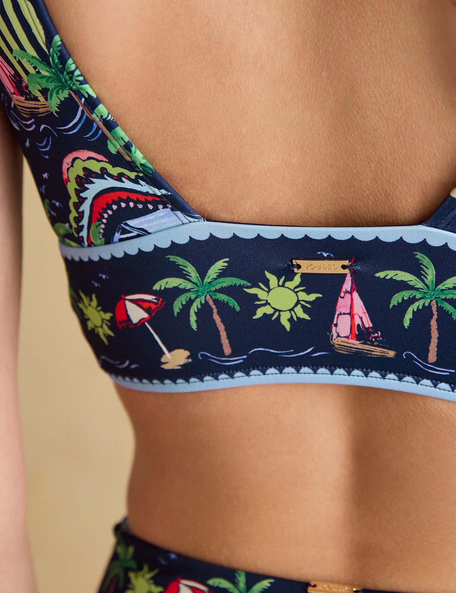Holiday Icons Padded V-Neck Bikini Top - image 3