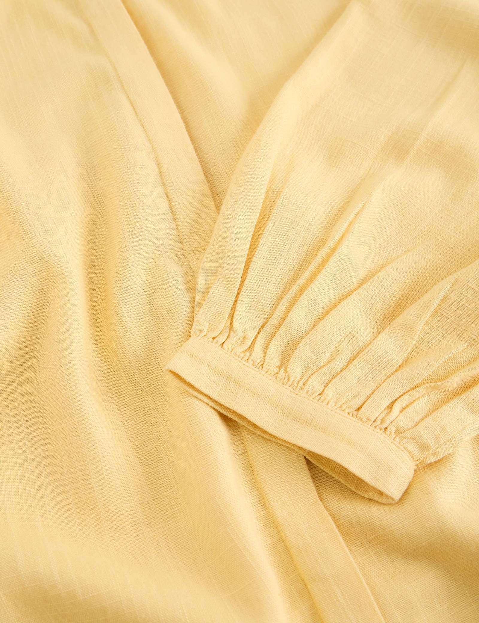 Linen Blend Button Through Blouse - image 3