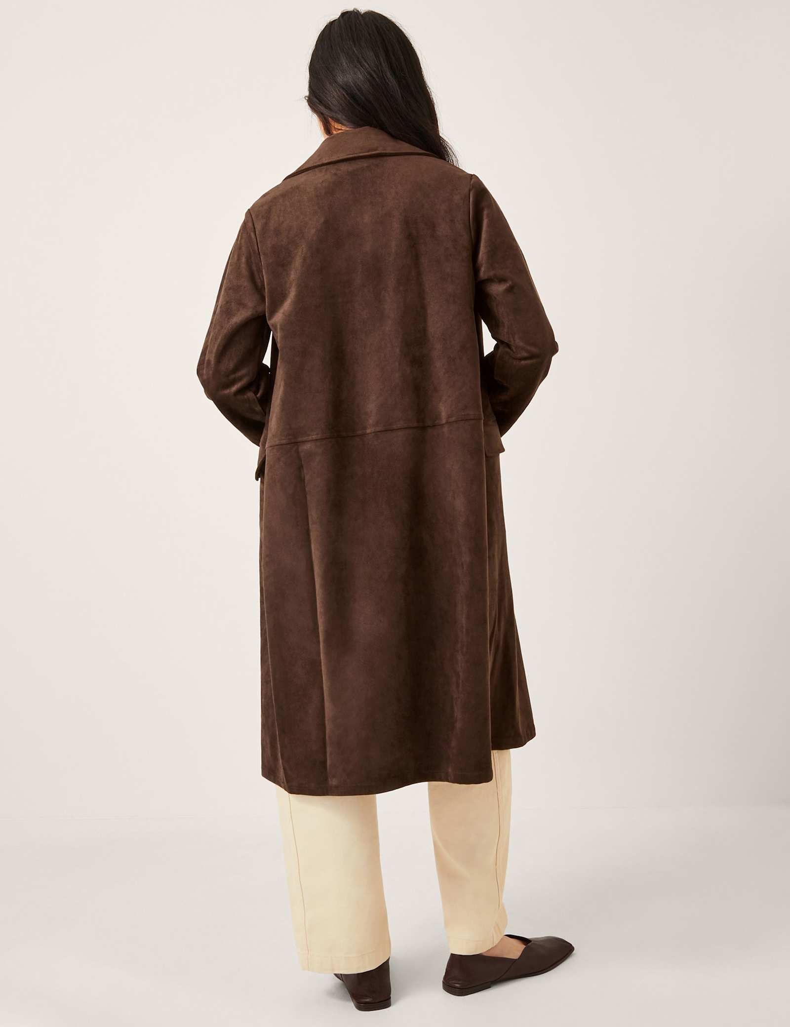 Suedette Trench Coat - image 5
