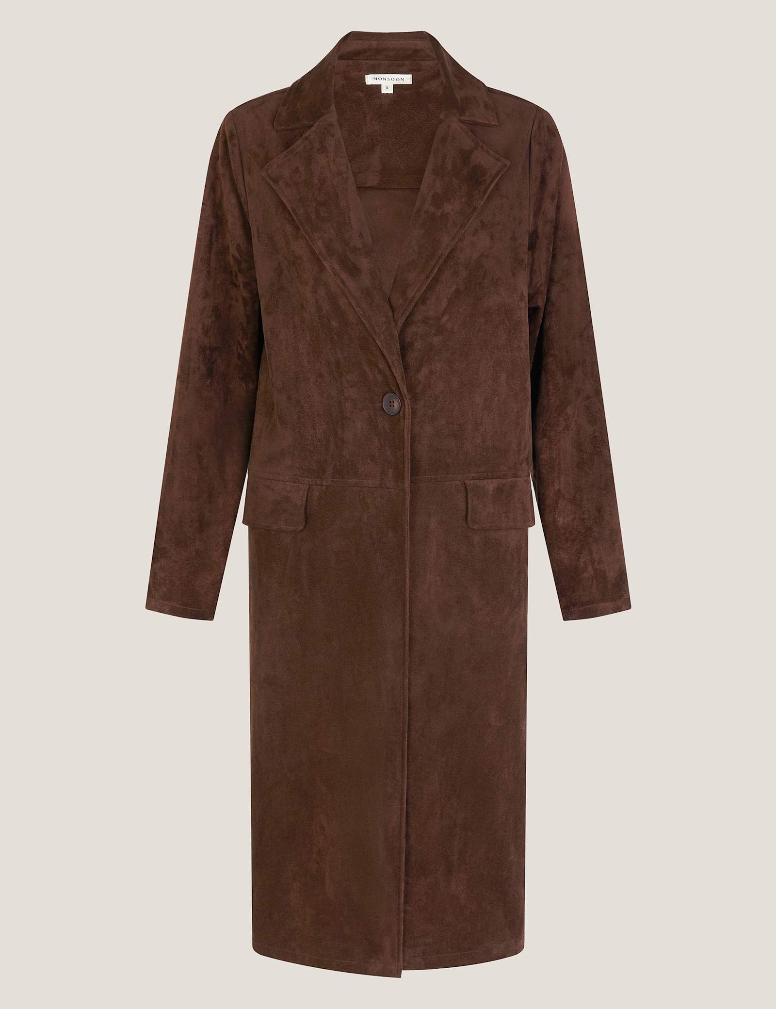 Suedette Trench Coat - image 1