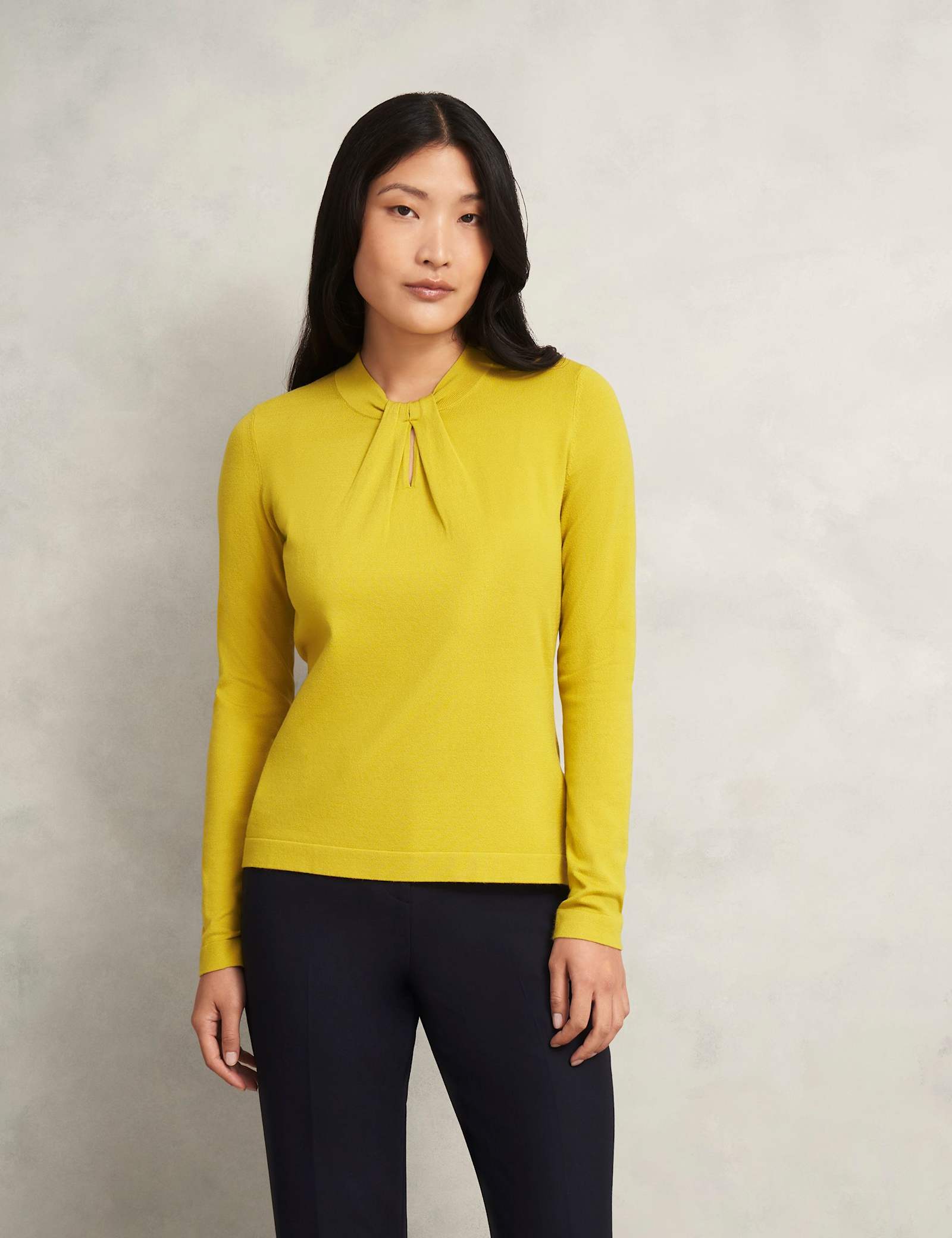 Crew Neck Keyhole Jumper - image 2
