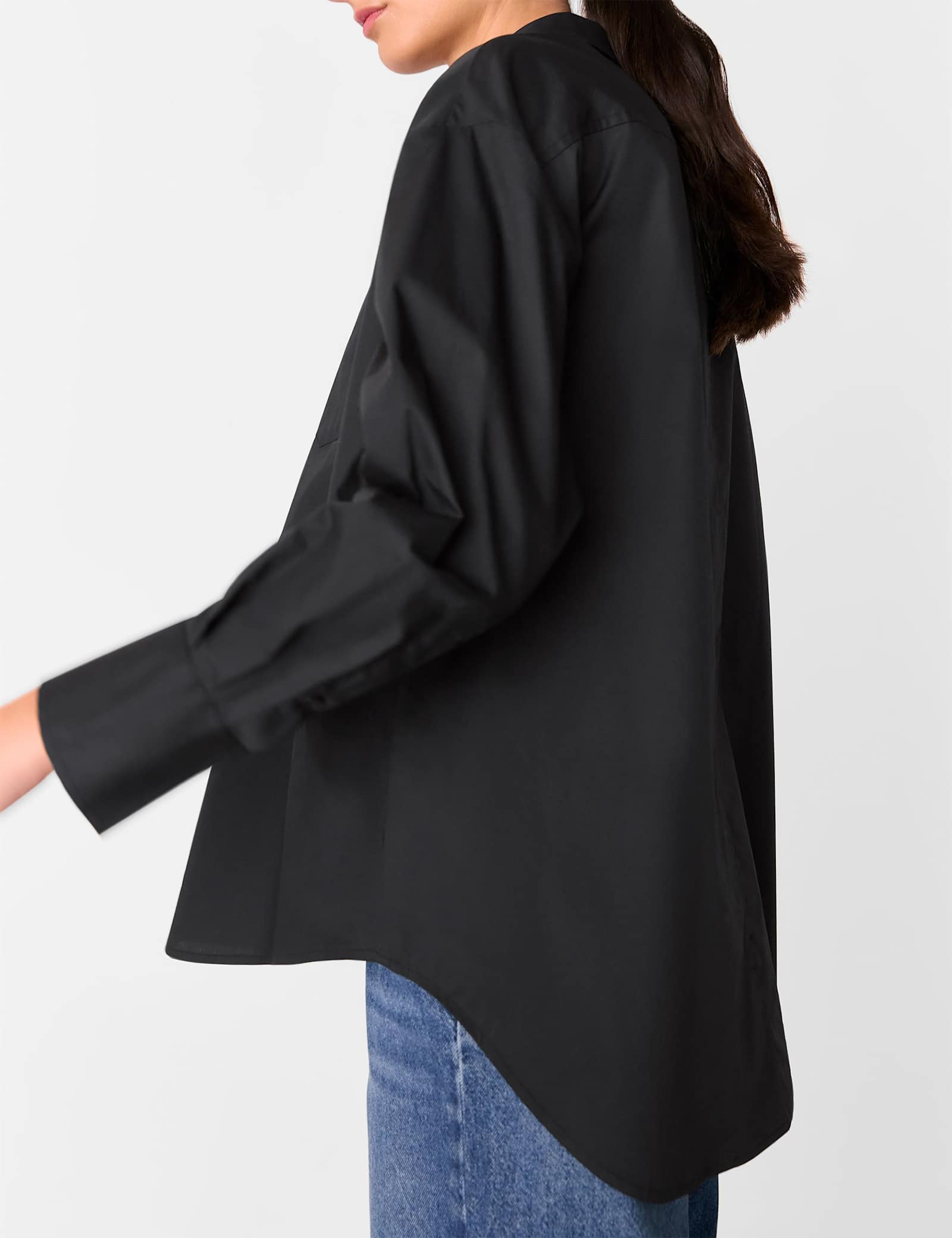 Pure Cotton Collared Oversized Shirt - image 5