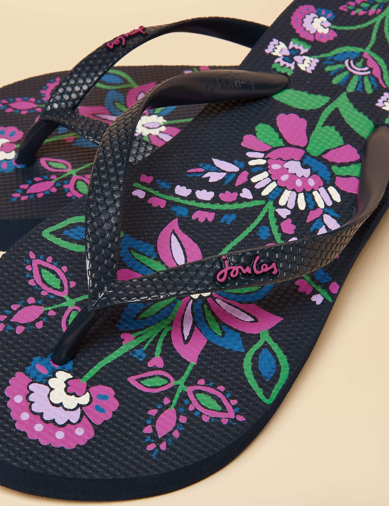 Floral Flat Flip Flops - image 4