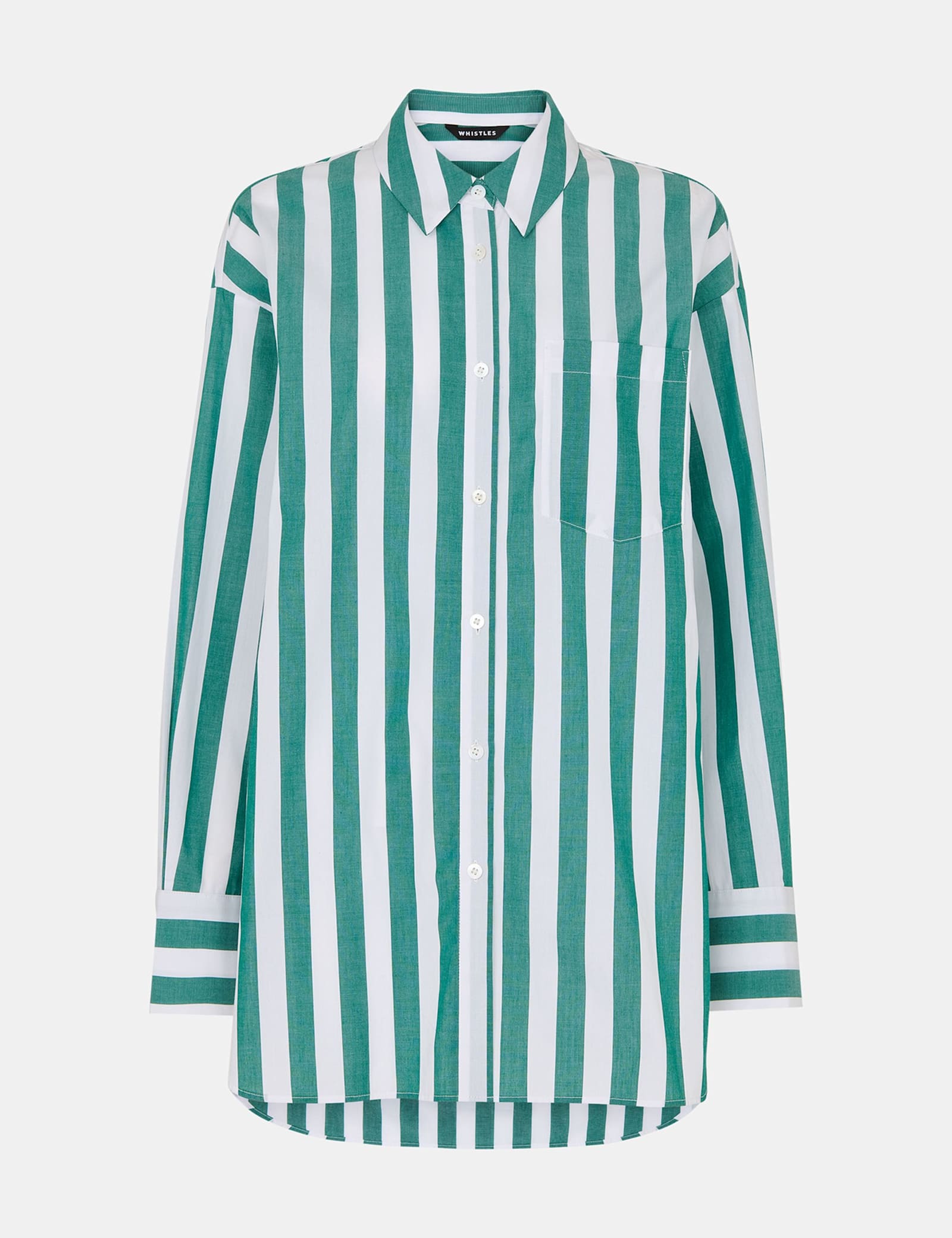 Pure Cotton Striped Collared Relaxed Shirt - image 1