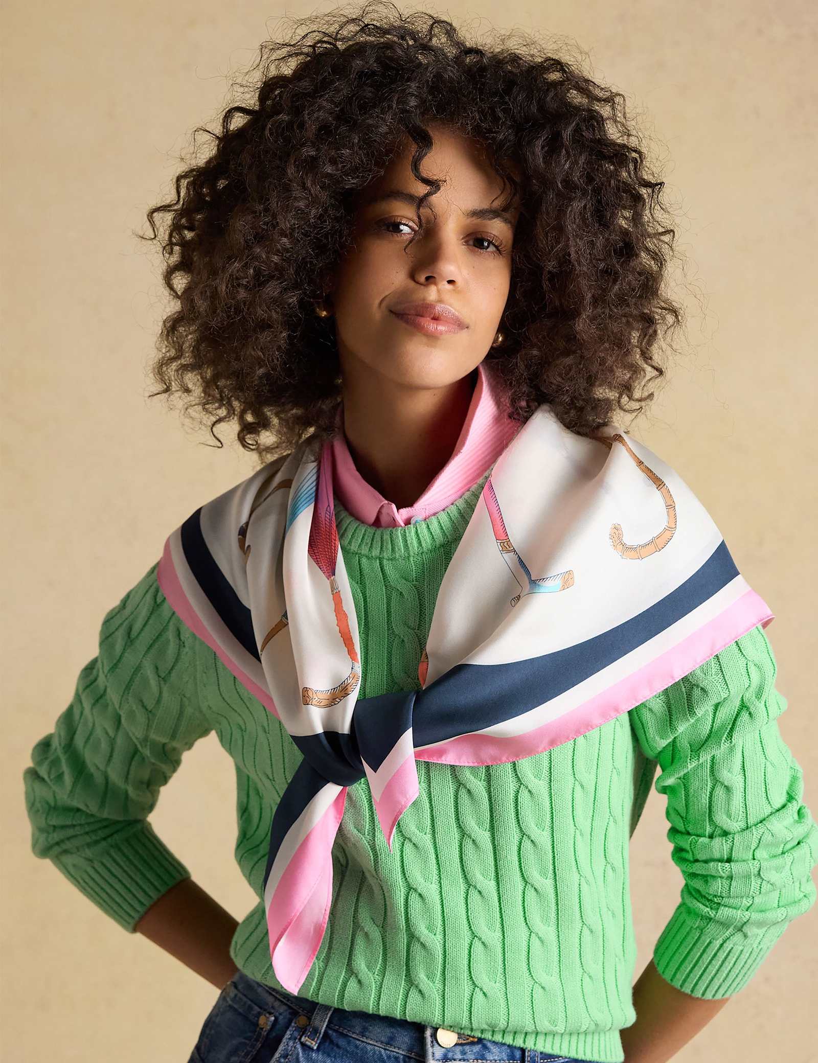 Pure Silk Printed Square Scarf - image 4