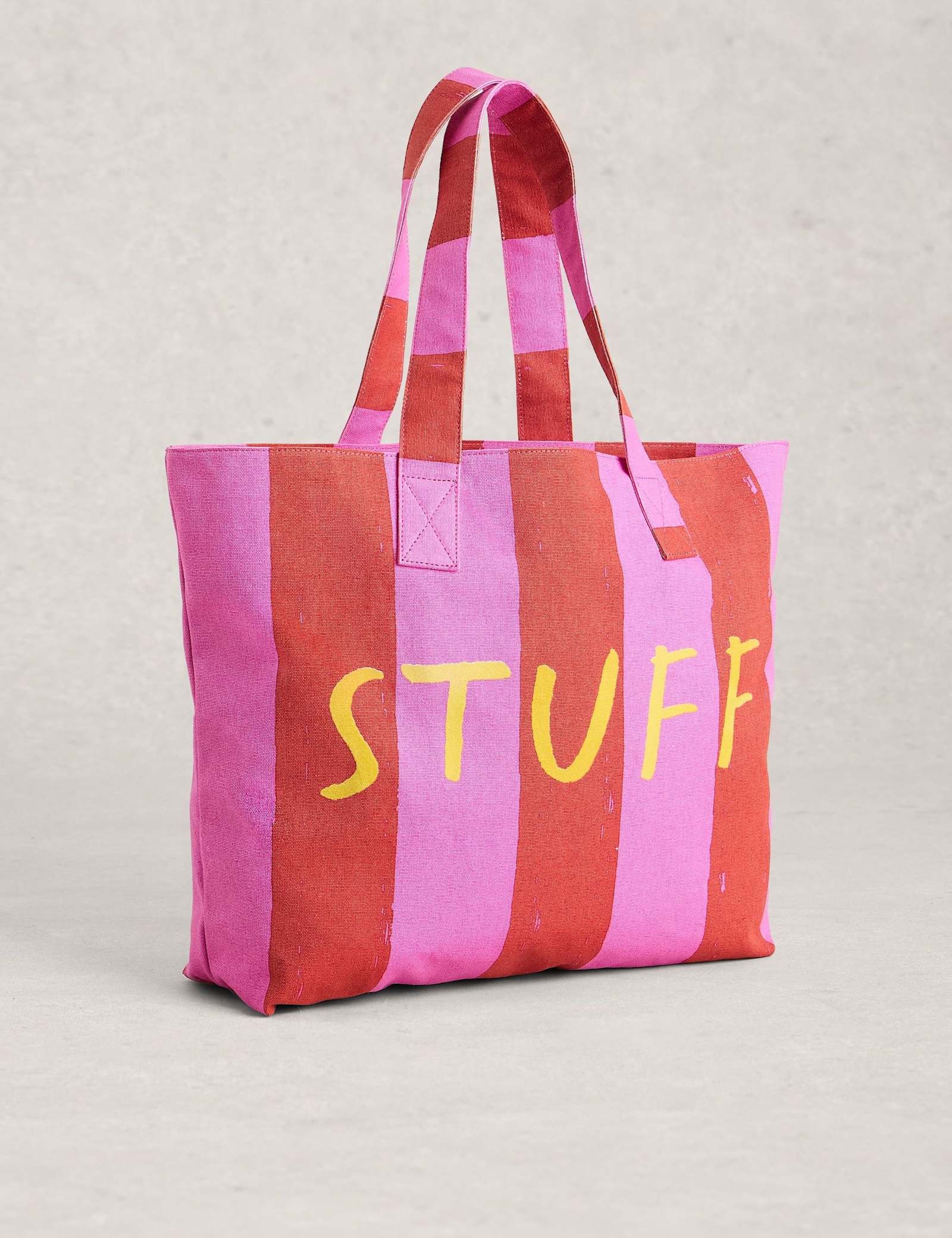 Pure Cotton Striped Summer Stuff Tote Bag - image 4