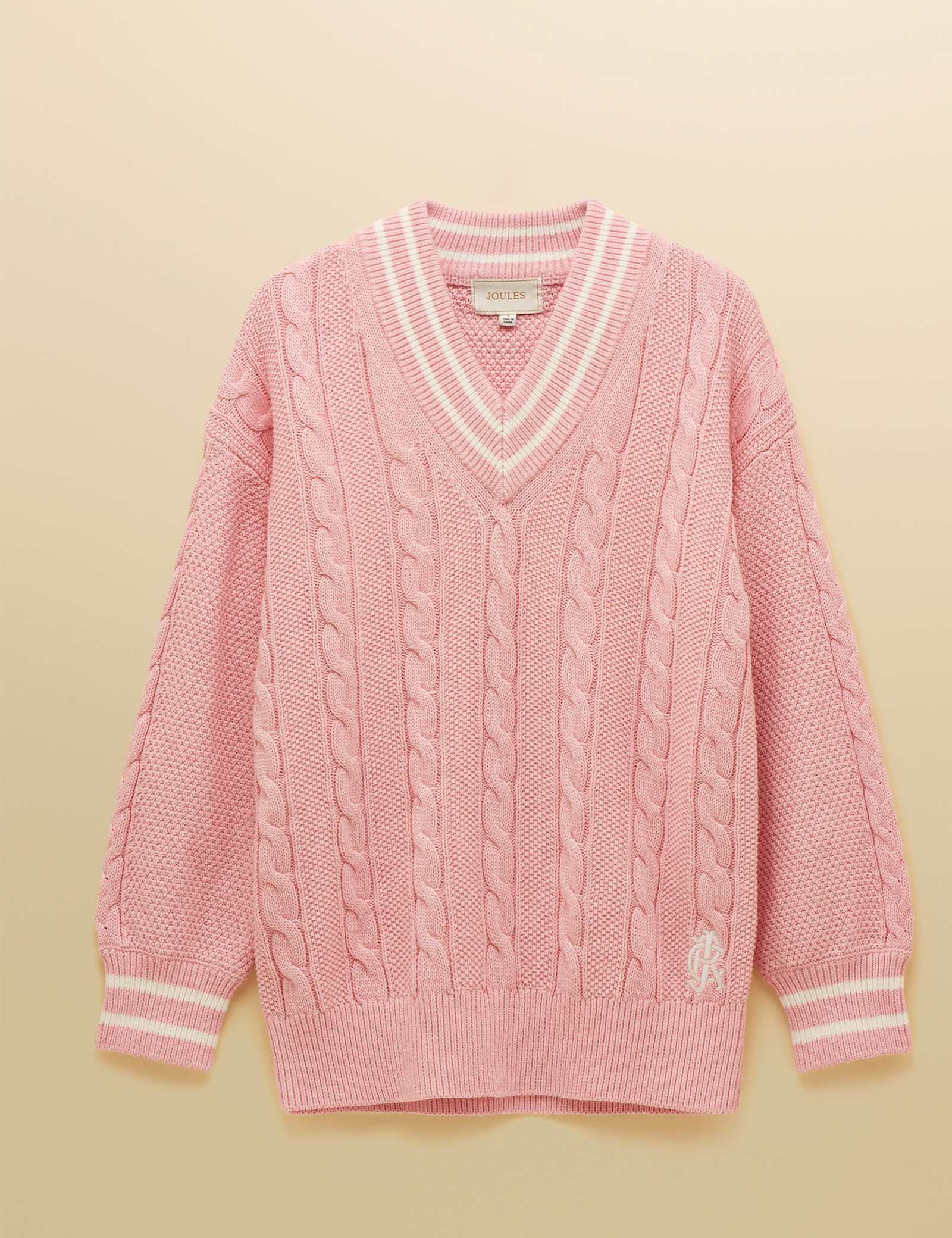 Pure Cotton Cable Knit V-Neck Jumper - image 2