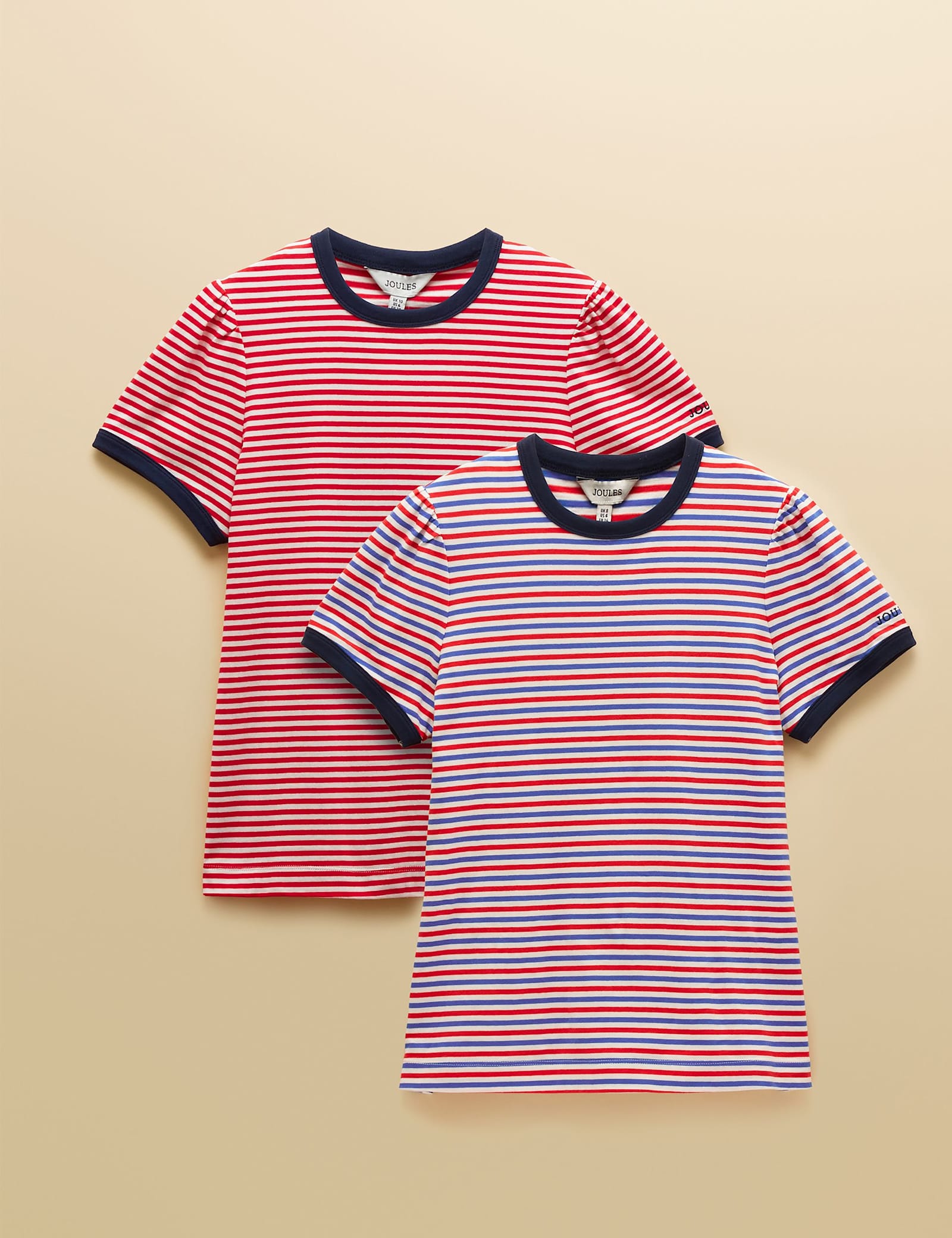 2 Pack Pure Cotton Striped Ringer T-Shirts - image 1