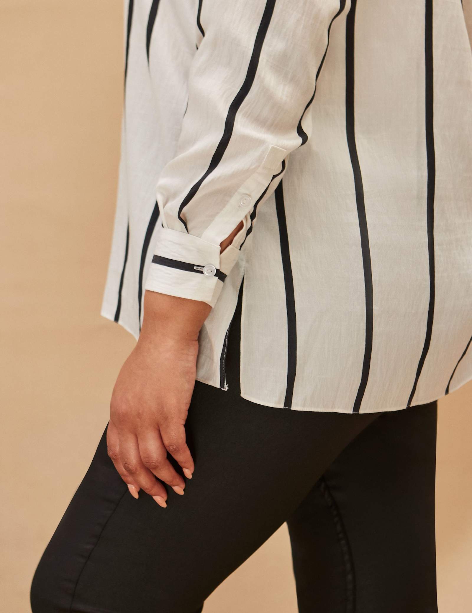 Striped Collared Shirt - image 3