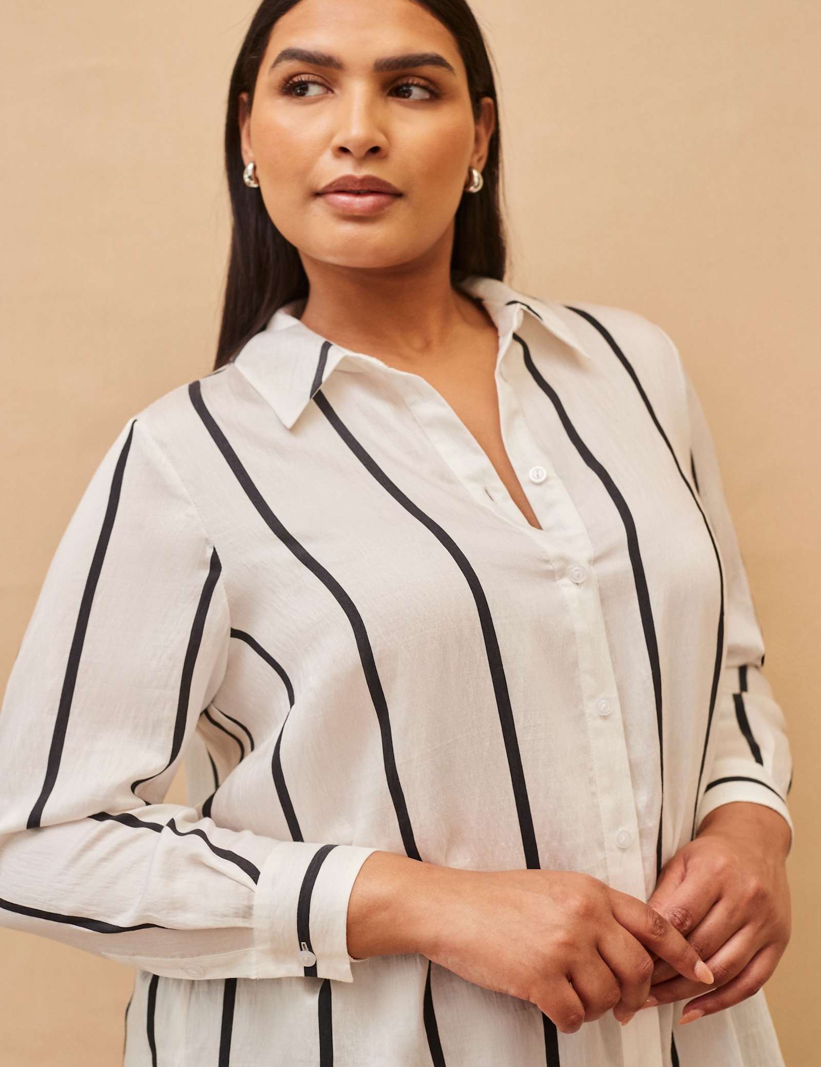Striped Collared Shirt - image 2