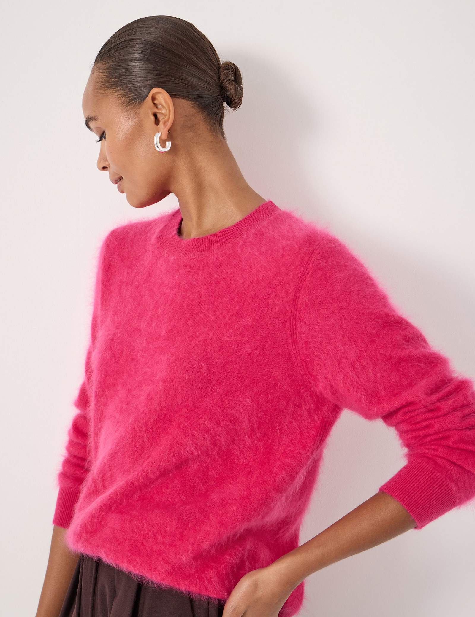 Pure Cashmere Brushed Jumper - image 2