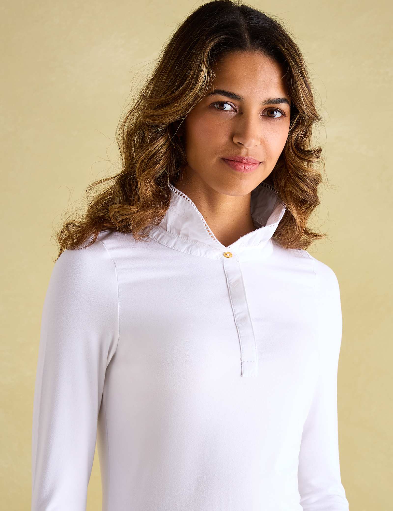 Button Detail Collared Top - image 5