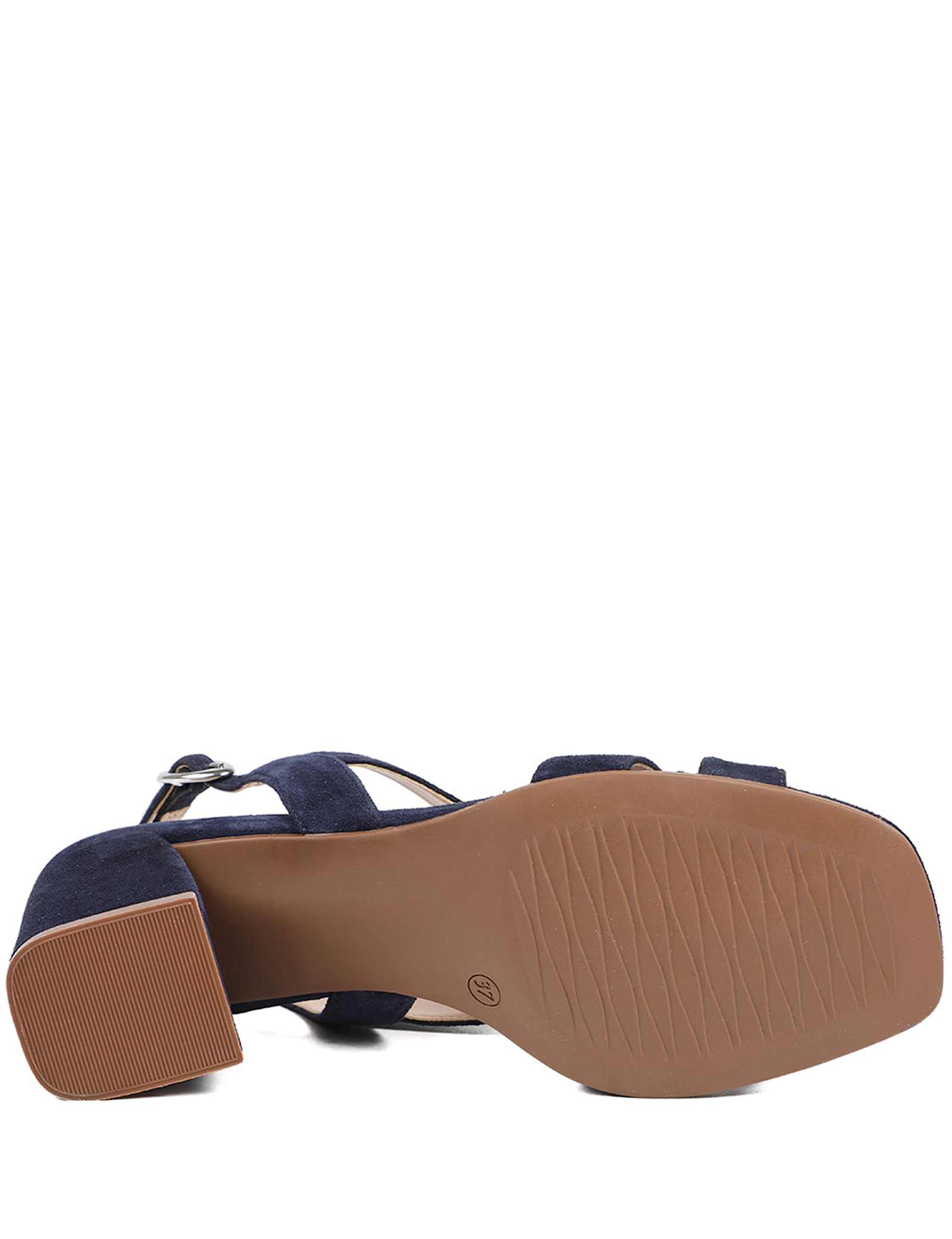 Suede Block Heel Sandals - image 3