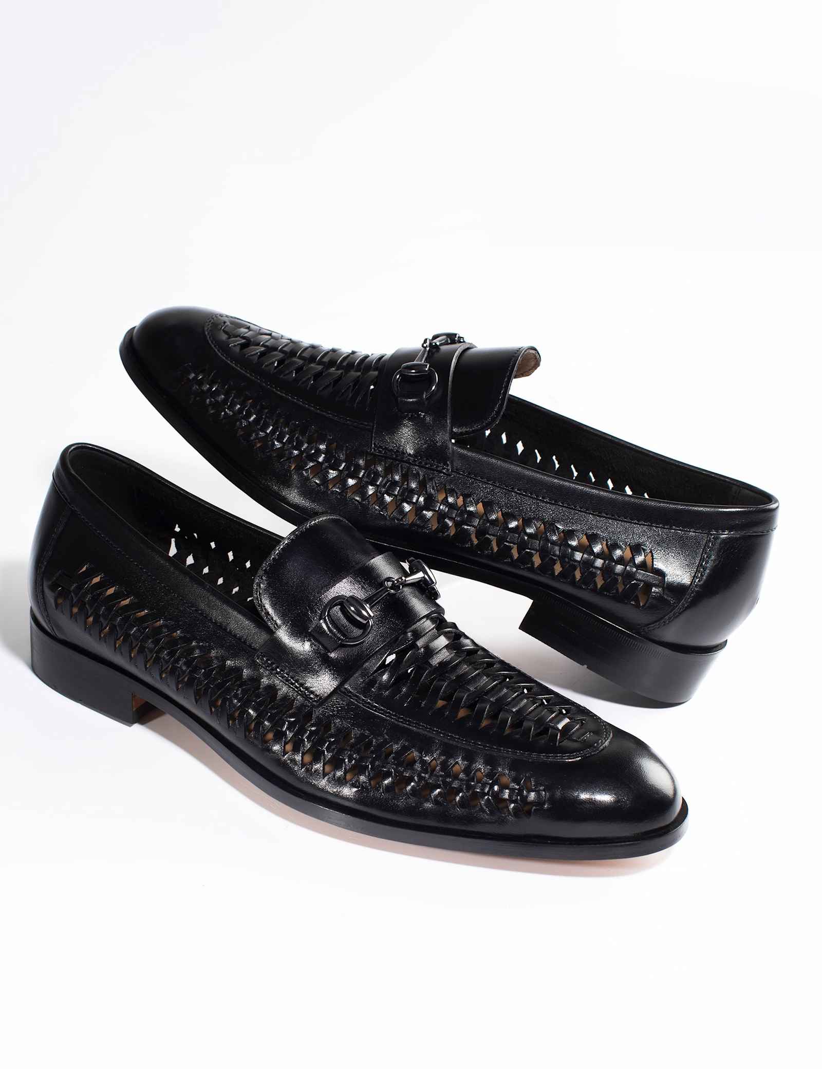 Leather Slip On Loafers - image 1
