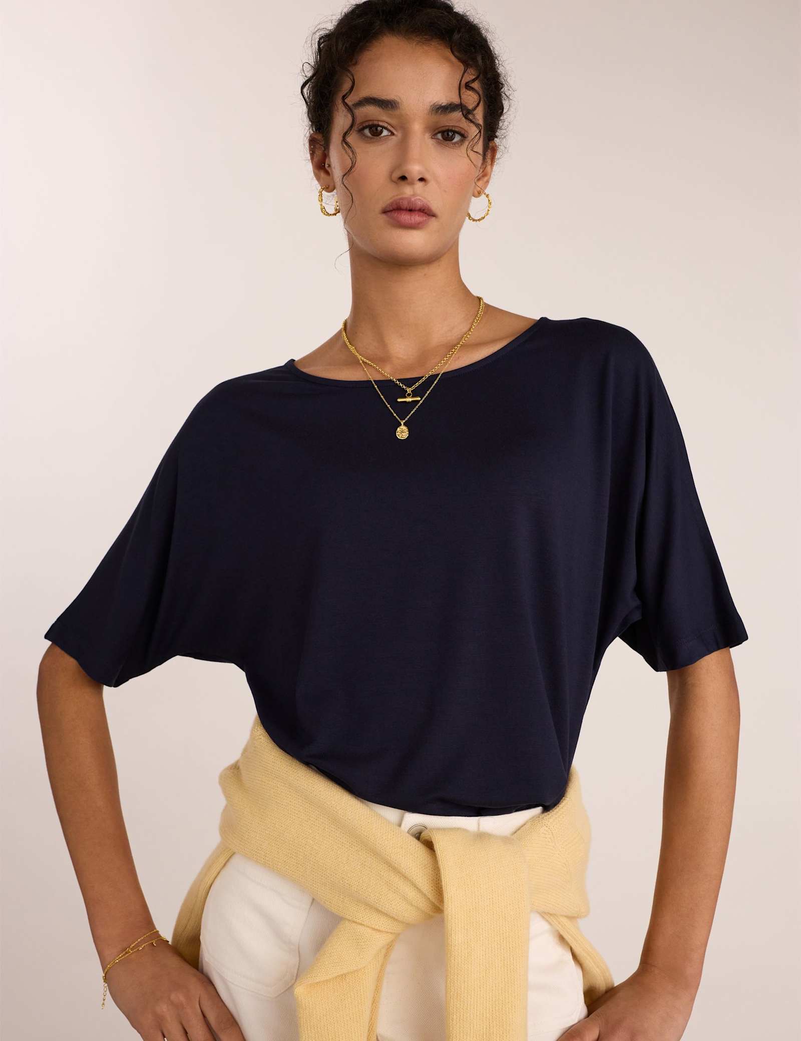Relaxed Boat Neck T-Shirt - image 4