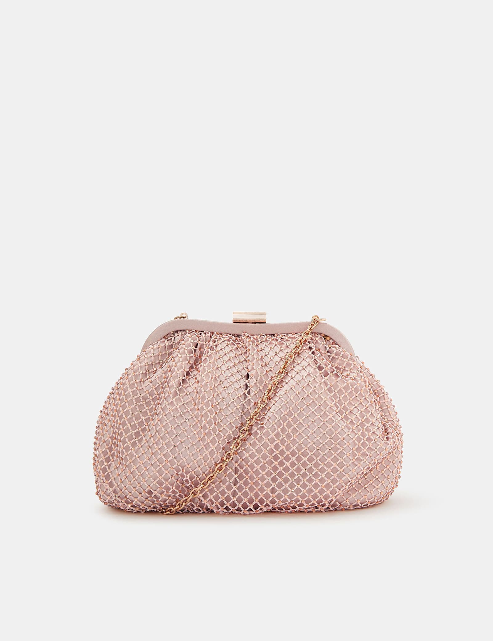 Diamante Chain Strap Clutch Bag - image 1